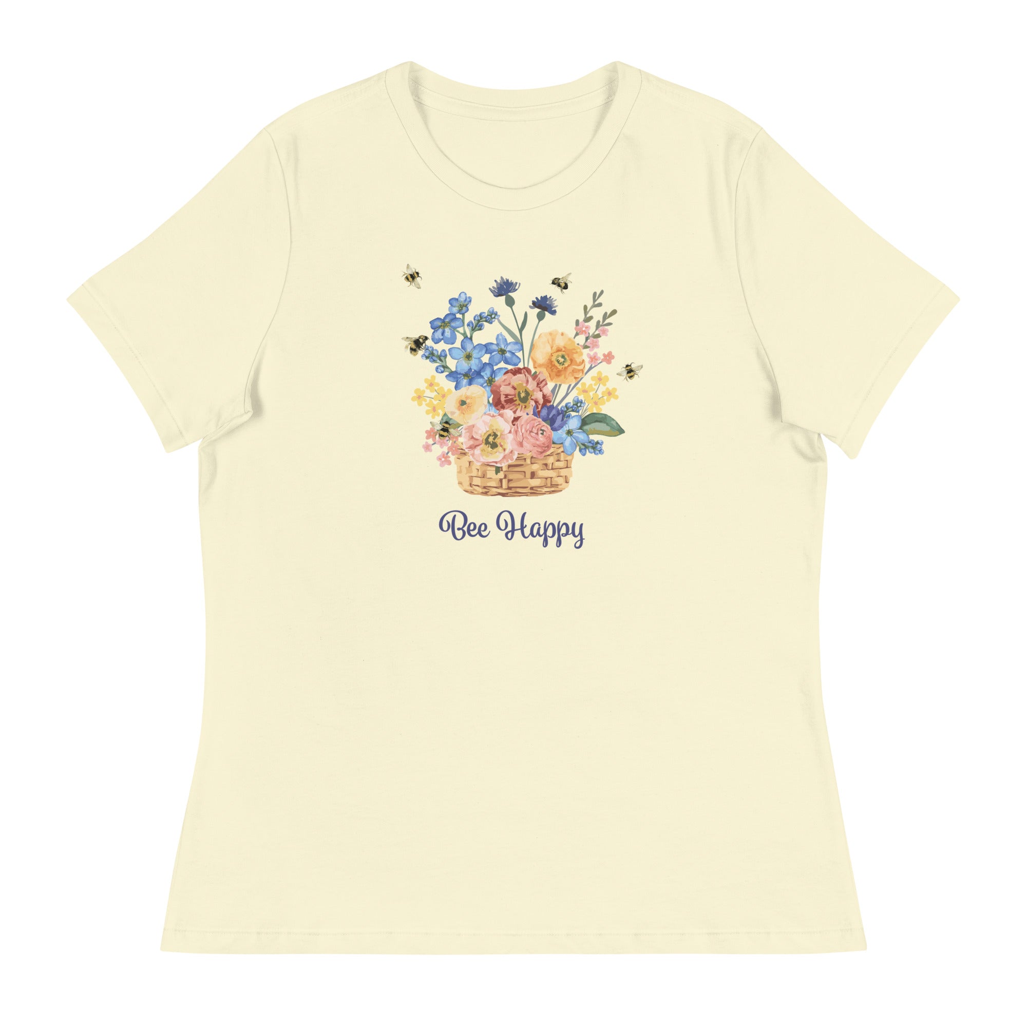 Premium Bee Happy Women's Relaxed Fit T-Shirt