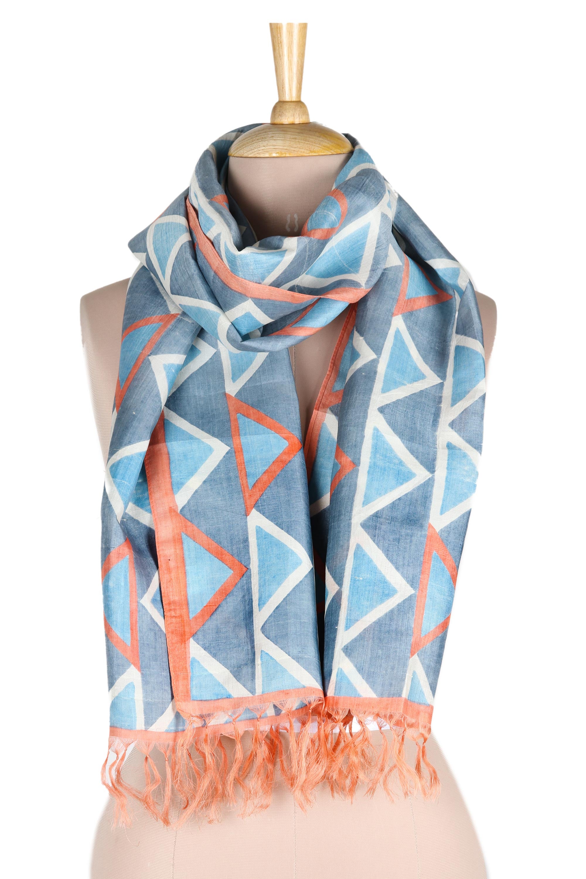 Premium Hill Symphony Handcrafted Silk Scarf – Ultimate Luxury Accessory