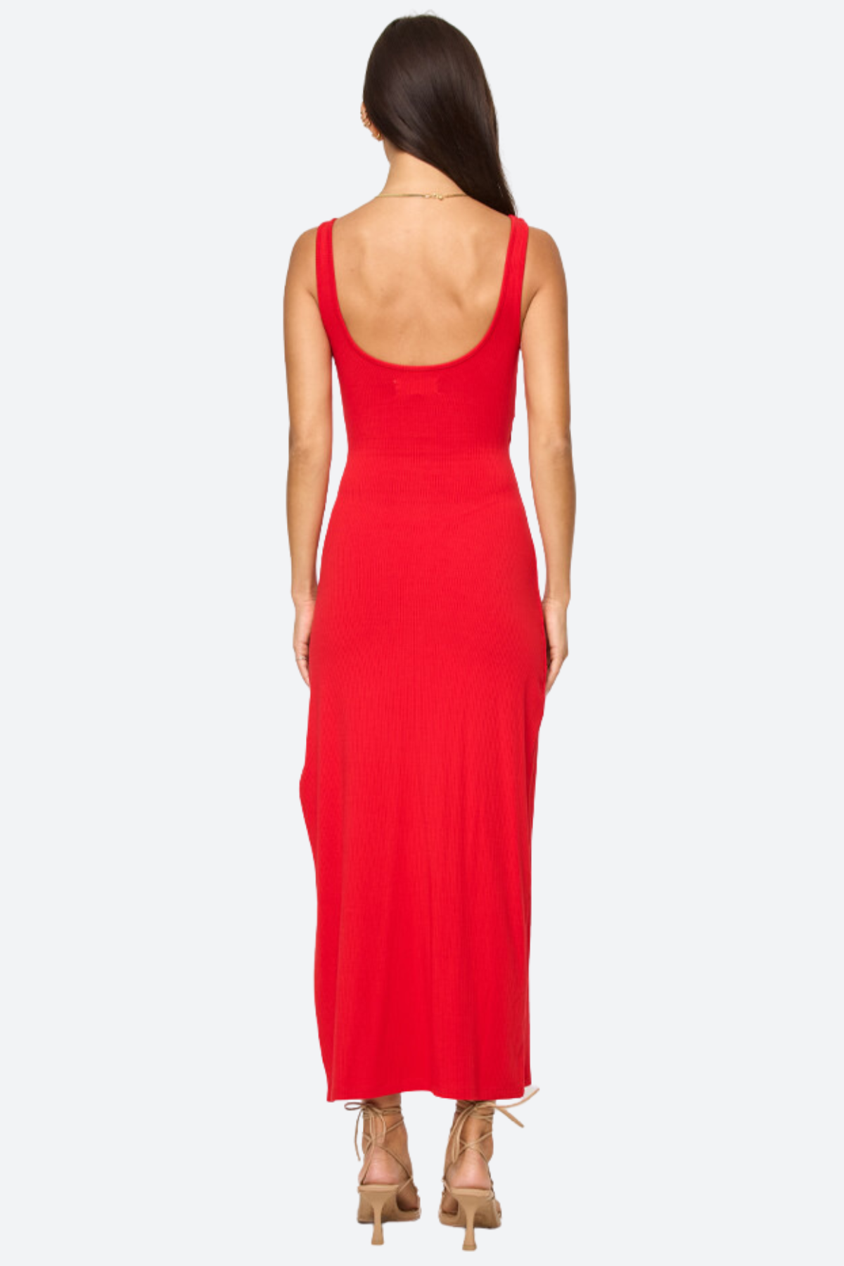 L*Space Premium Camille Ribbed Dress in Flame