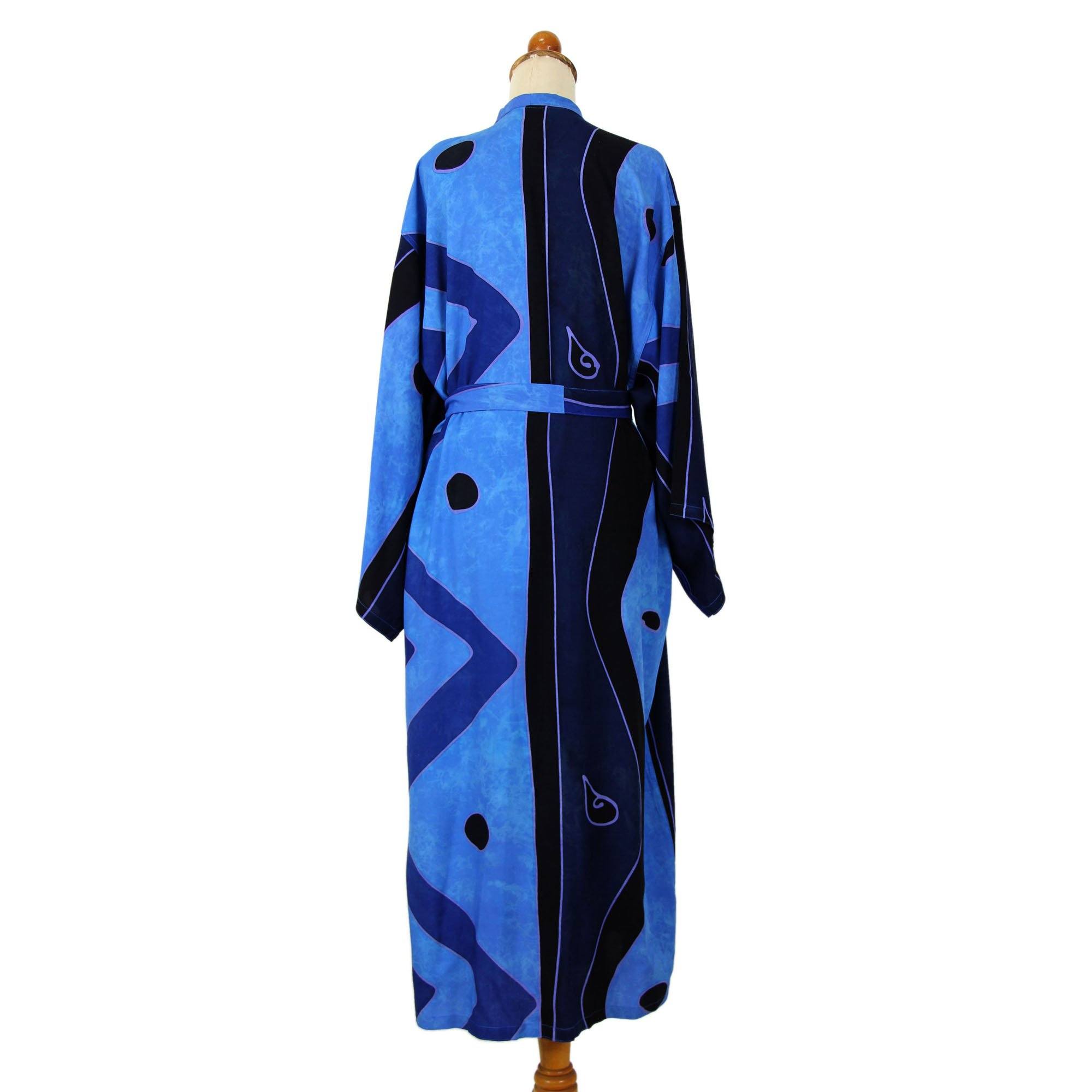 Premium Tropical Sea Batik Robe for Women - Ultimate Summer Wear