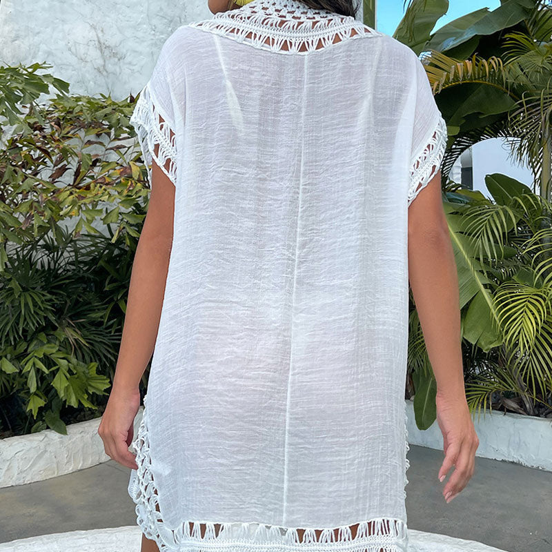 Premium Boho Chic Oversized Crochet Beach Cover-Up