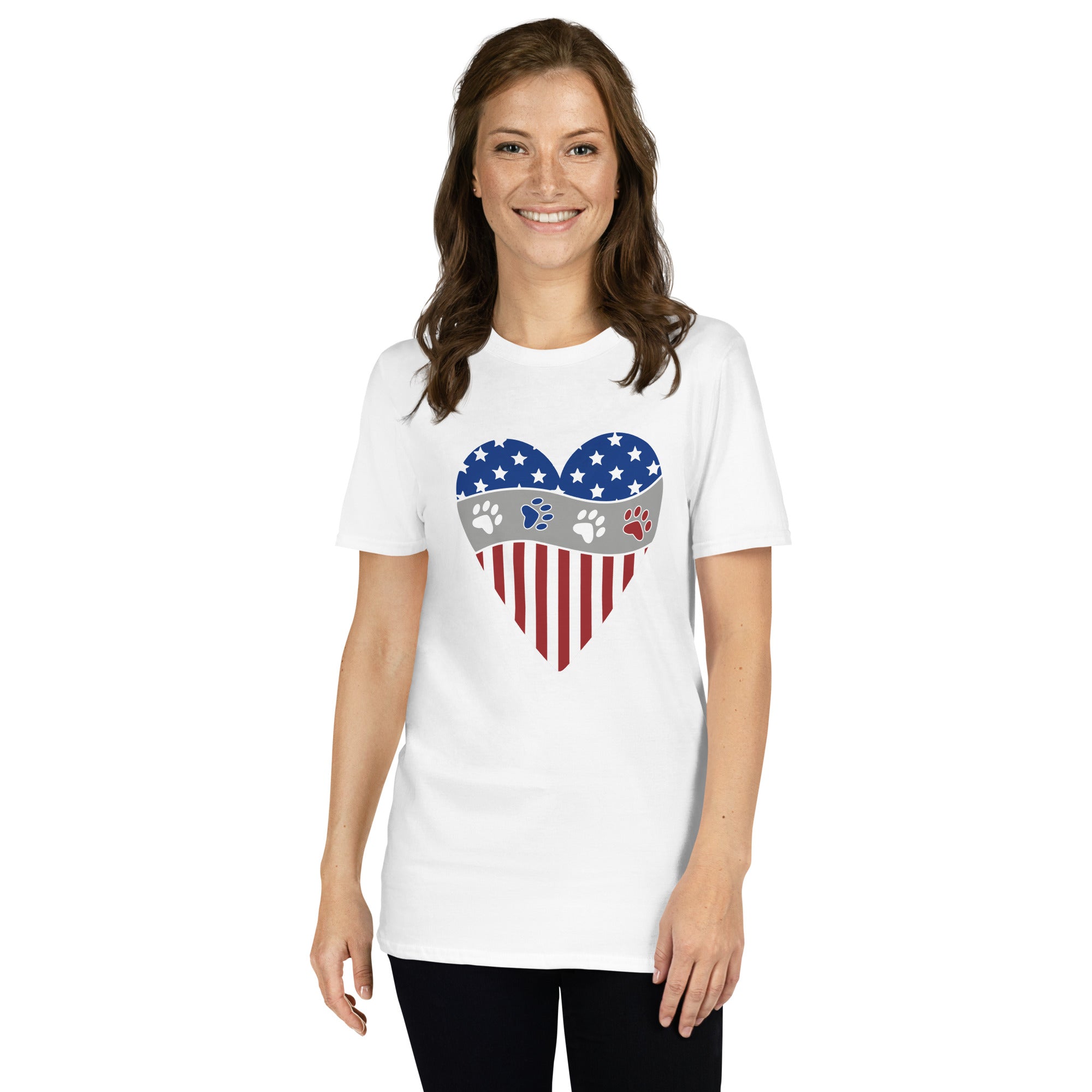 Premium Patriotic Paw Print Tee