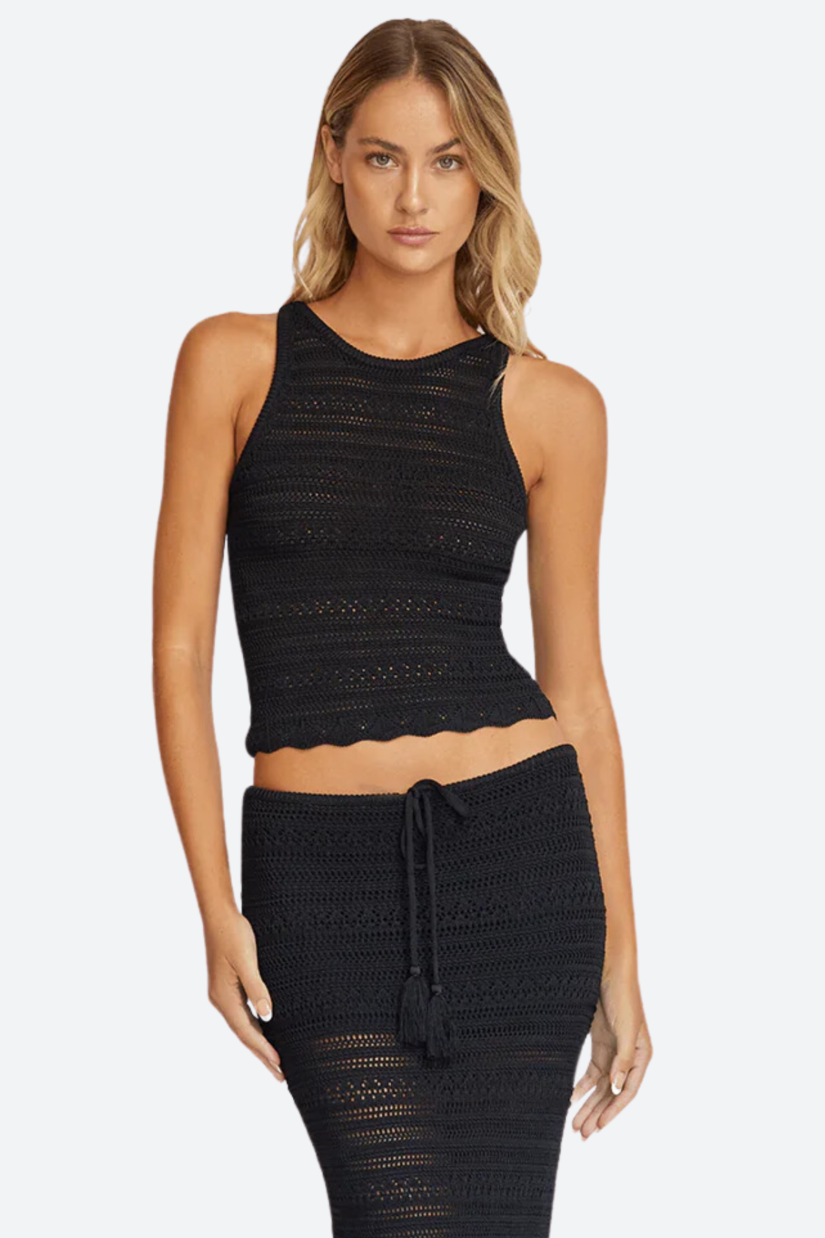 Premium PQ Swim Crochet Top - Ultimate Summer Elegance in Black