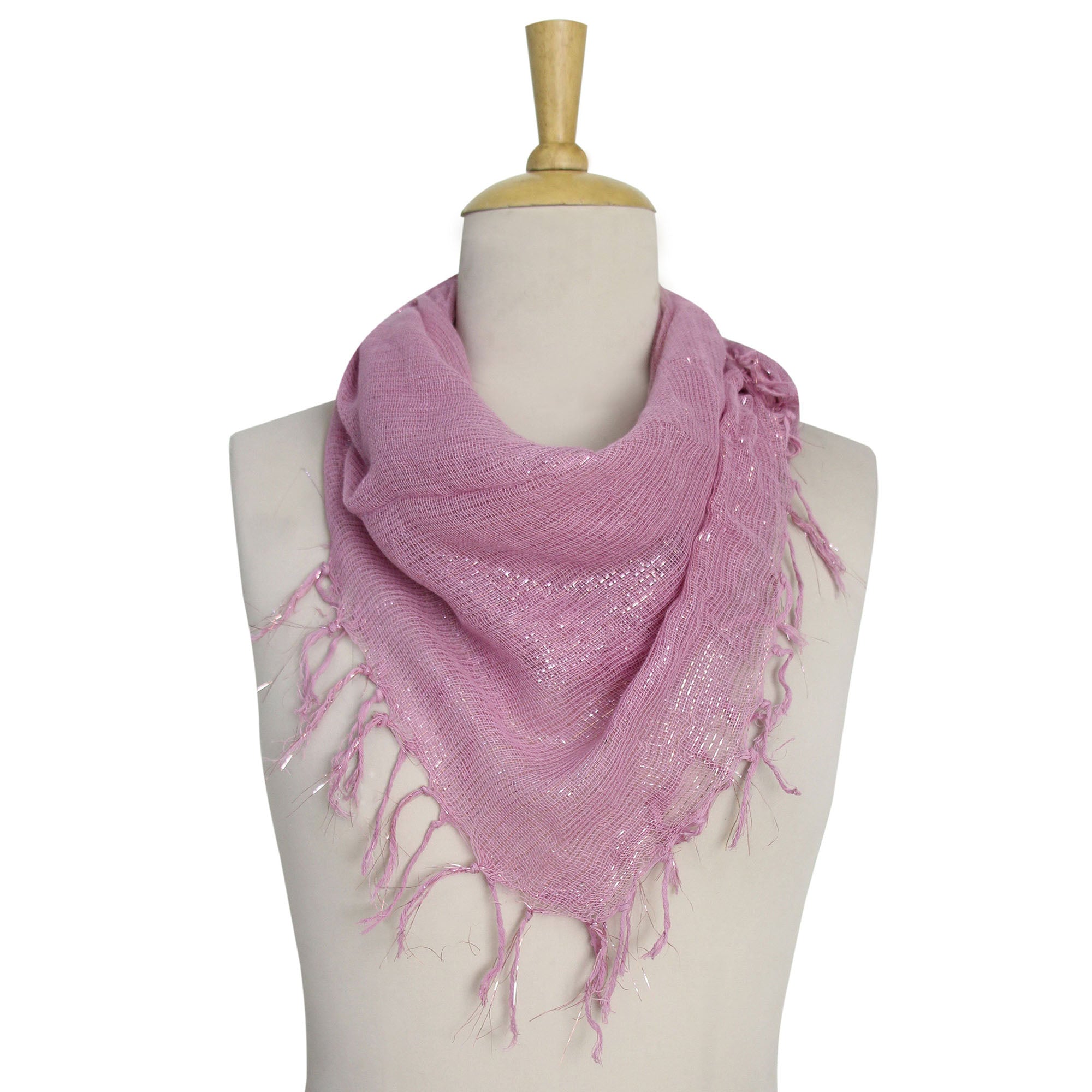 Premium Mauve Fantasy Scarf - Handmade Elegance