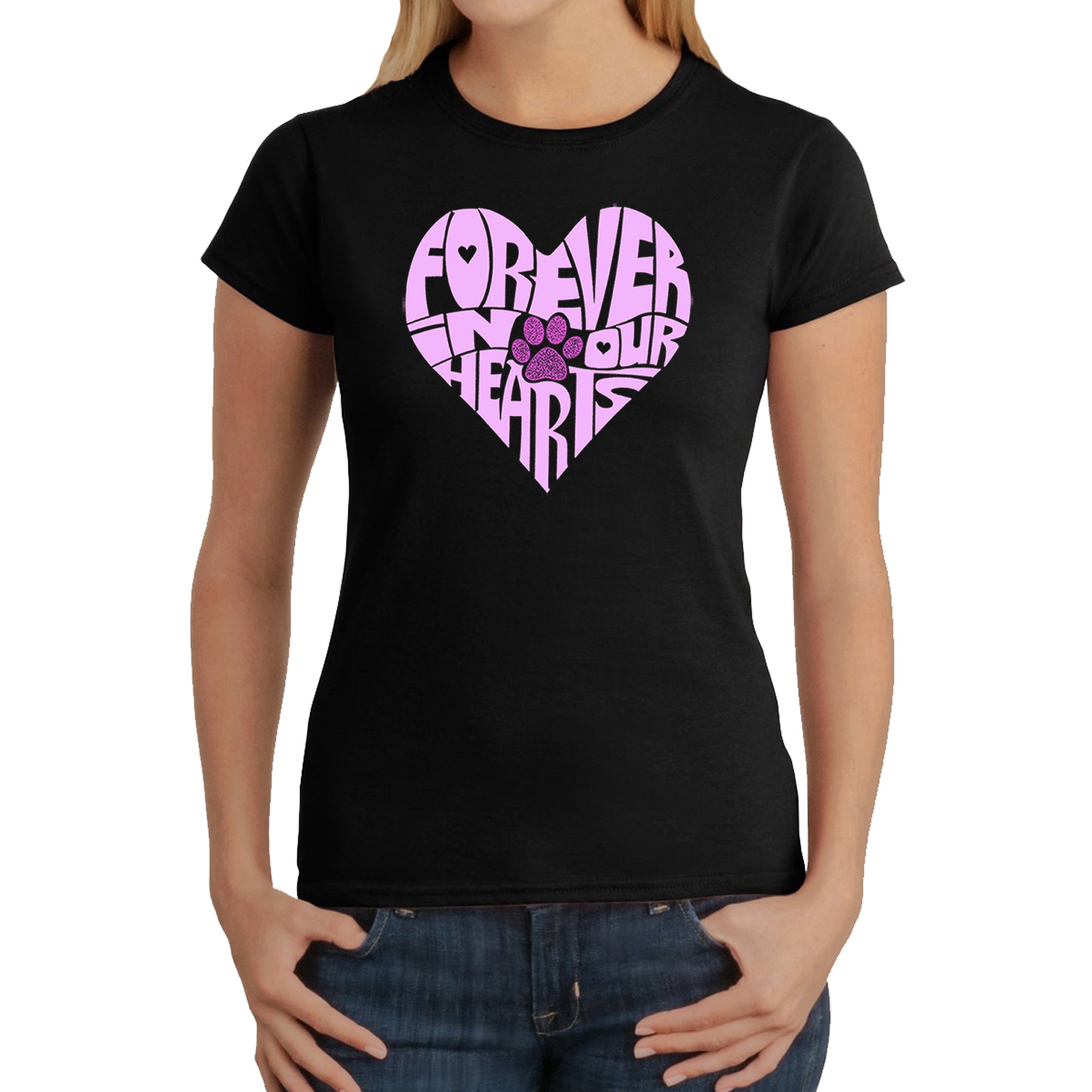 Premium Forever In Our Hearts - Women's Word Art T-Shirt