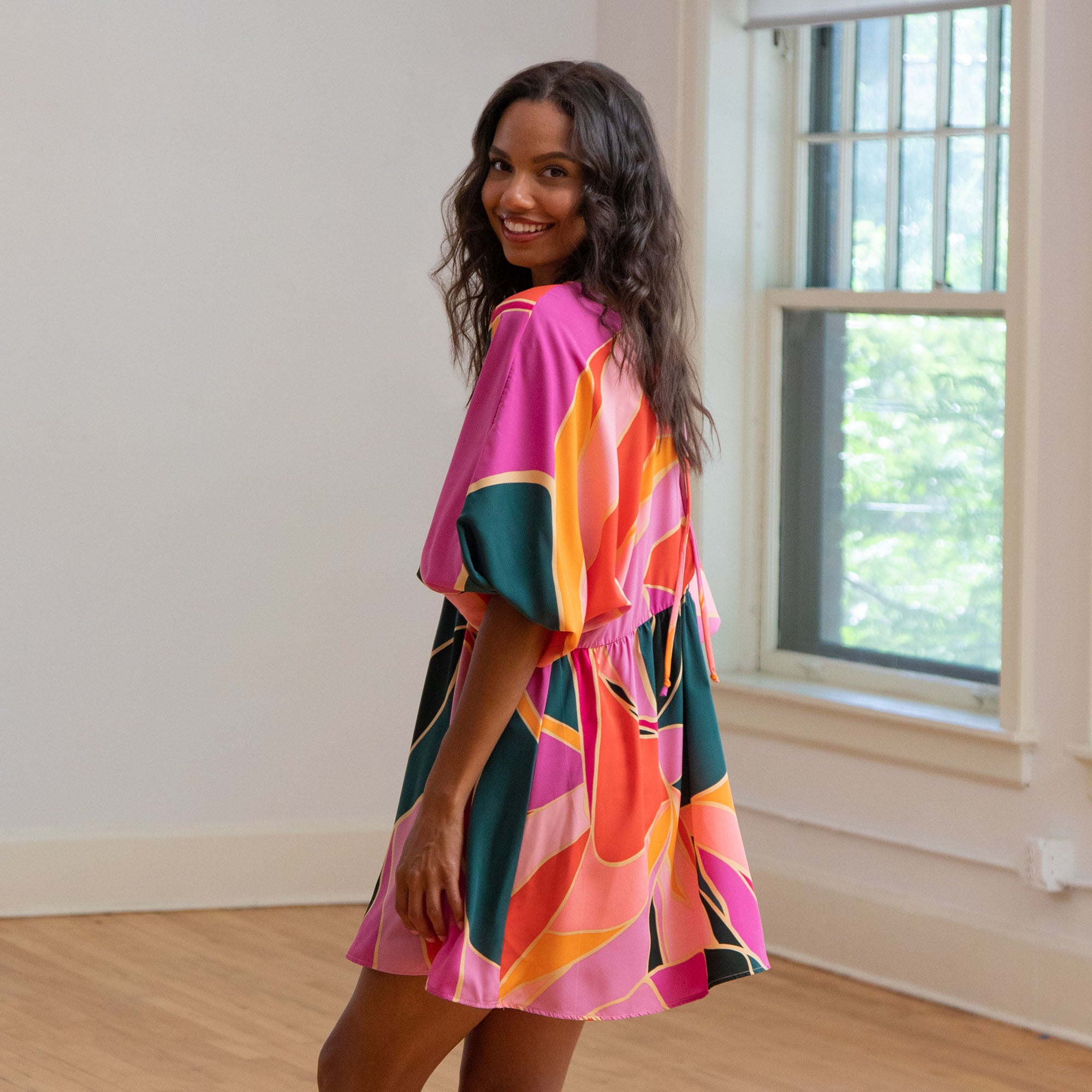 Ultimate Metamorphosis Kimono Mini Dress - Premium Relaxed Fit