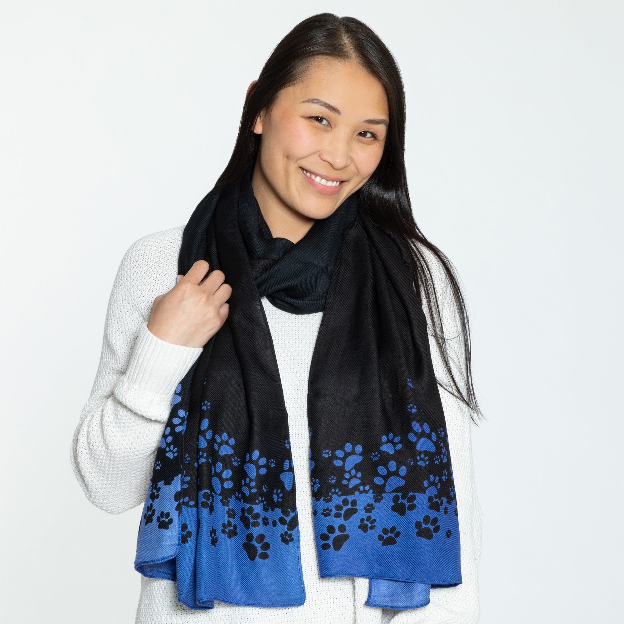 Premium Falling Paws Twill Scarf - Ultimate Style for Animal Lovers