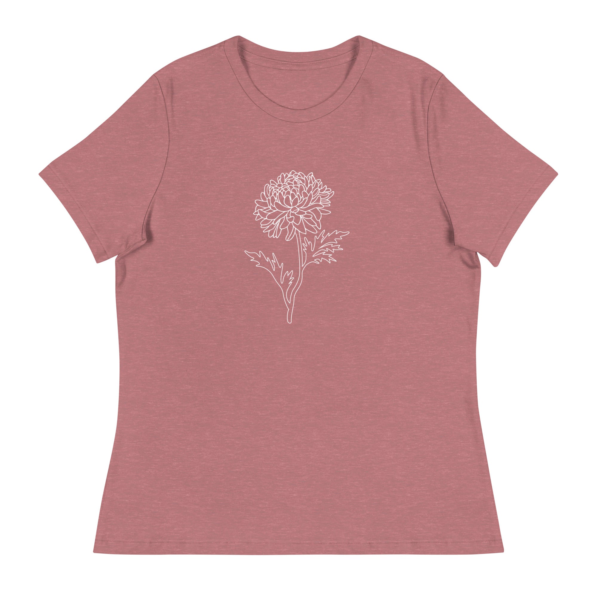 Premium Chrysanthemum Women's Relaxed Fit T-Shirt