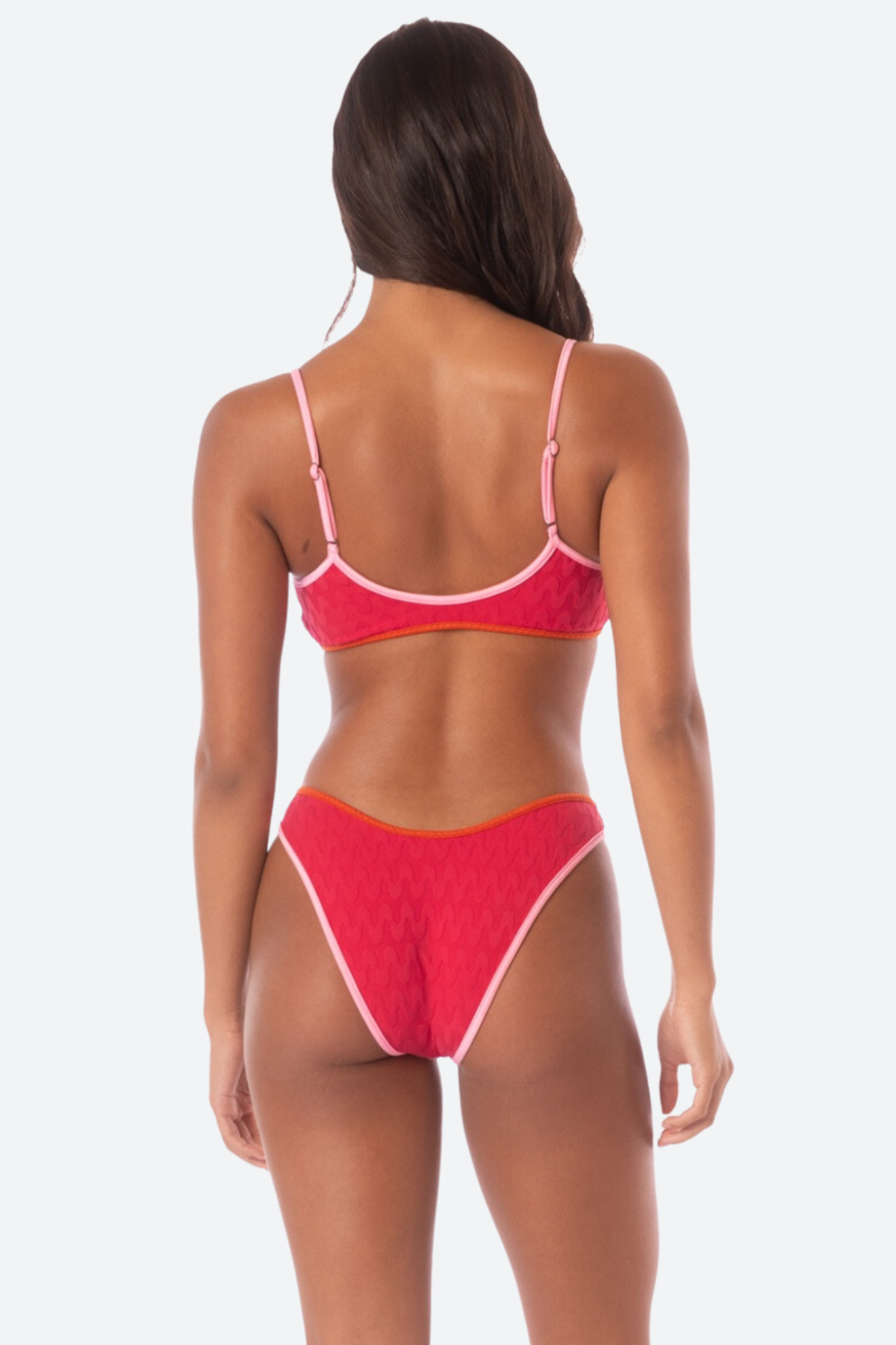 Premium Maaji Lane Bikini Top in Vibrant Apple Red