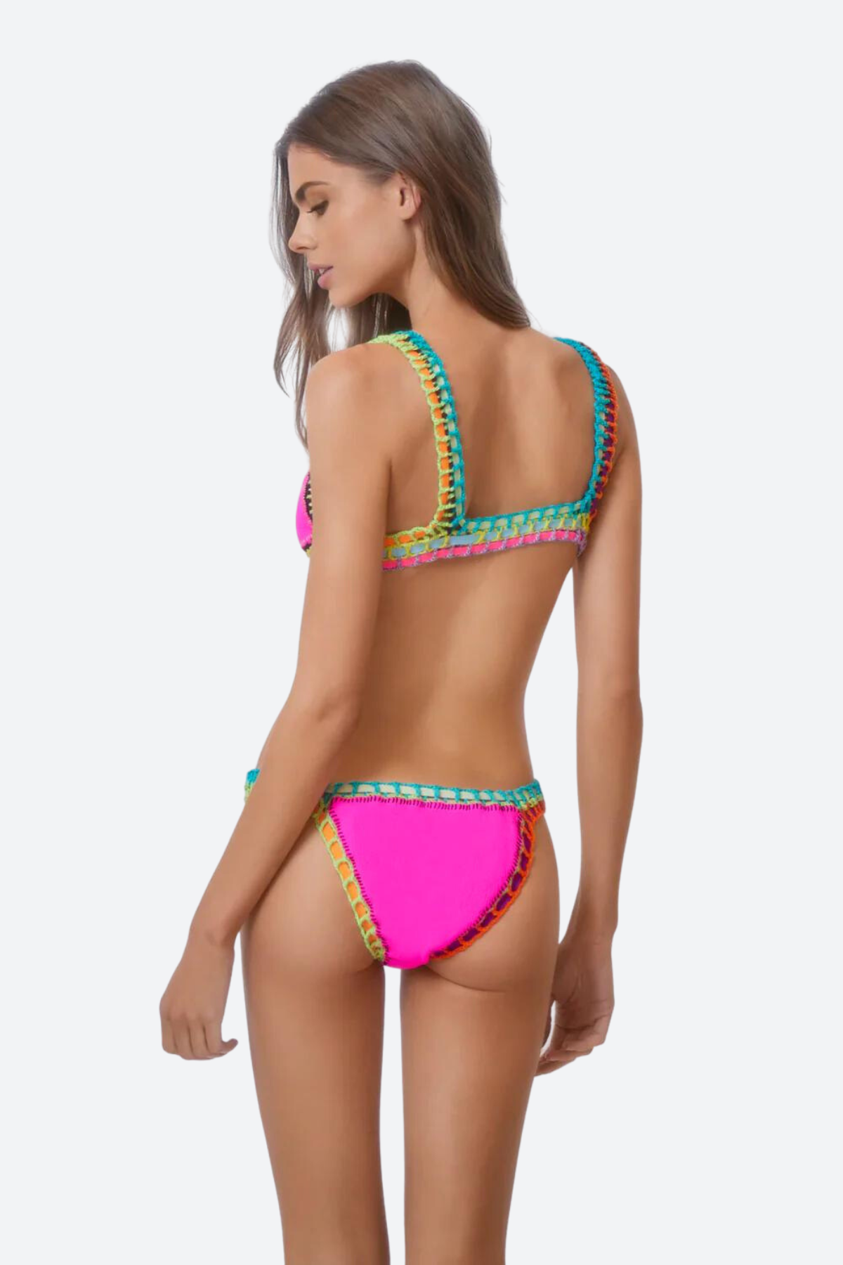 Premium PQ Swim Ferrarini Crochet Bottom in Acai - Ultimate Fit & Style