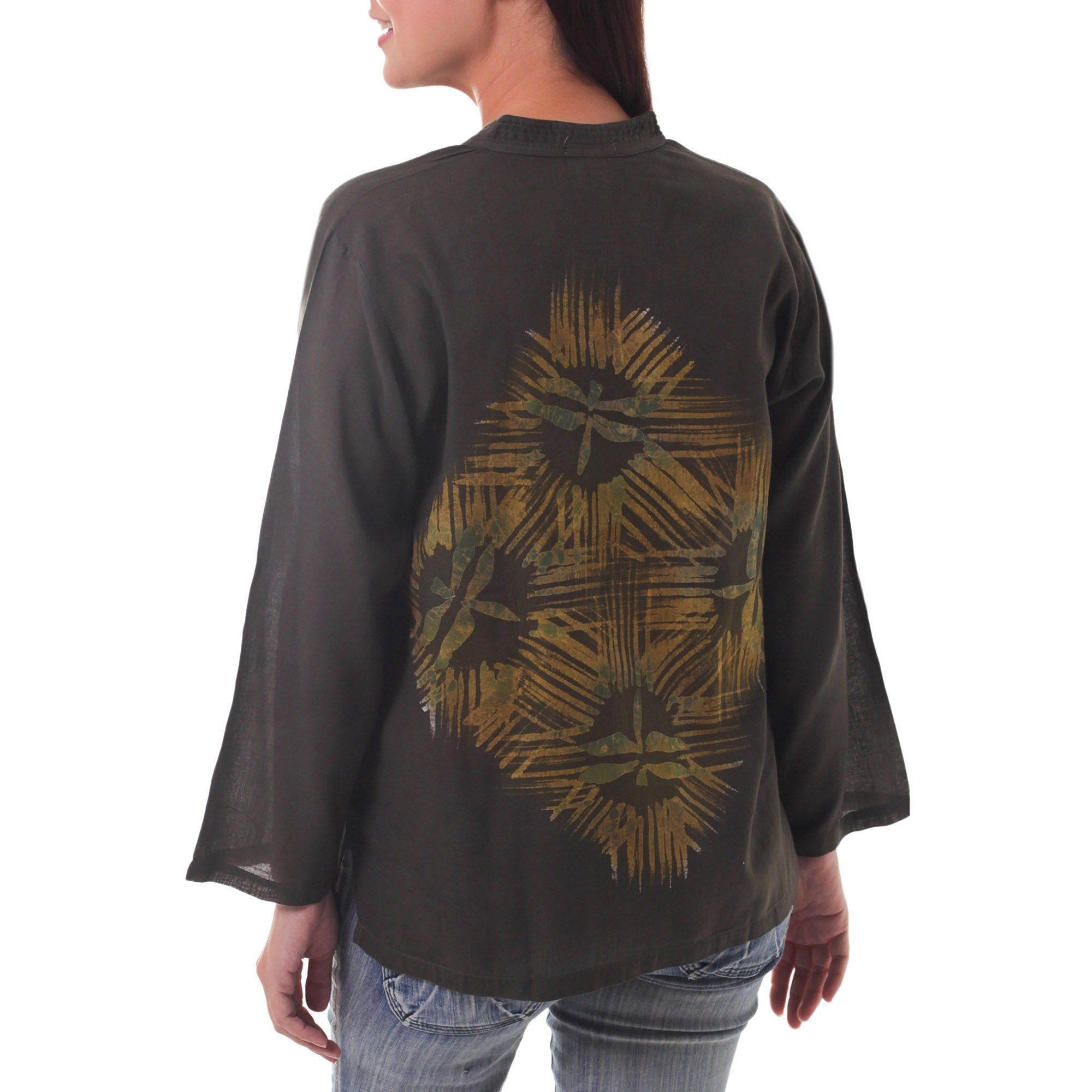 Premium Thai Forest Wind Batik Tunic - Ultimate Comfort & Style