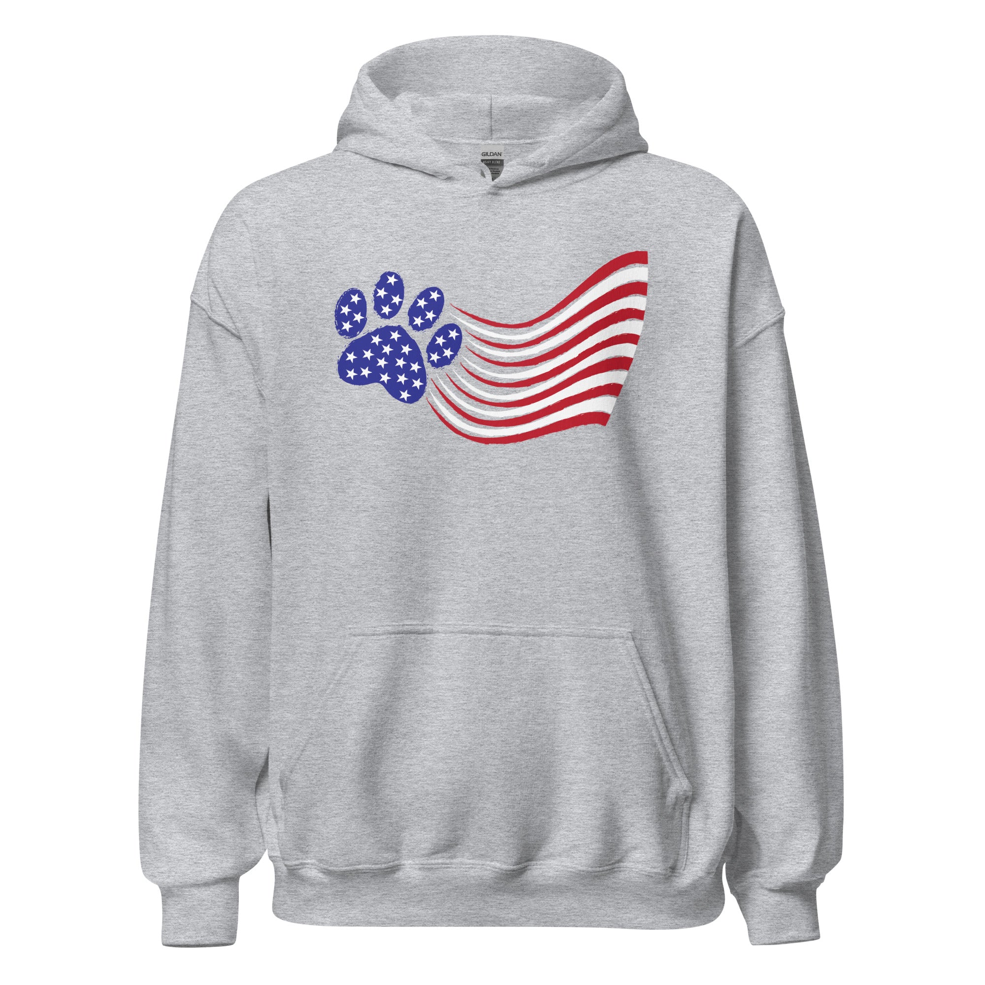 Premium Paws & Stripes Patriotic Hoodie