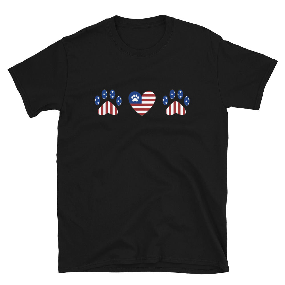 Premium Paws & Stripes Patriotic T-Shirt