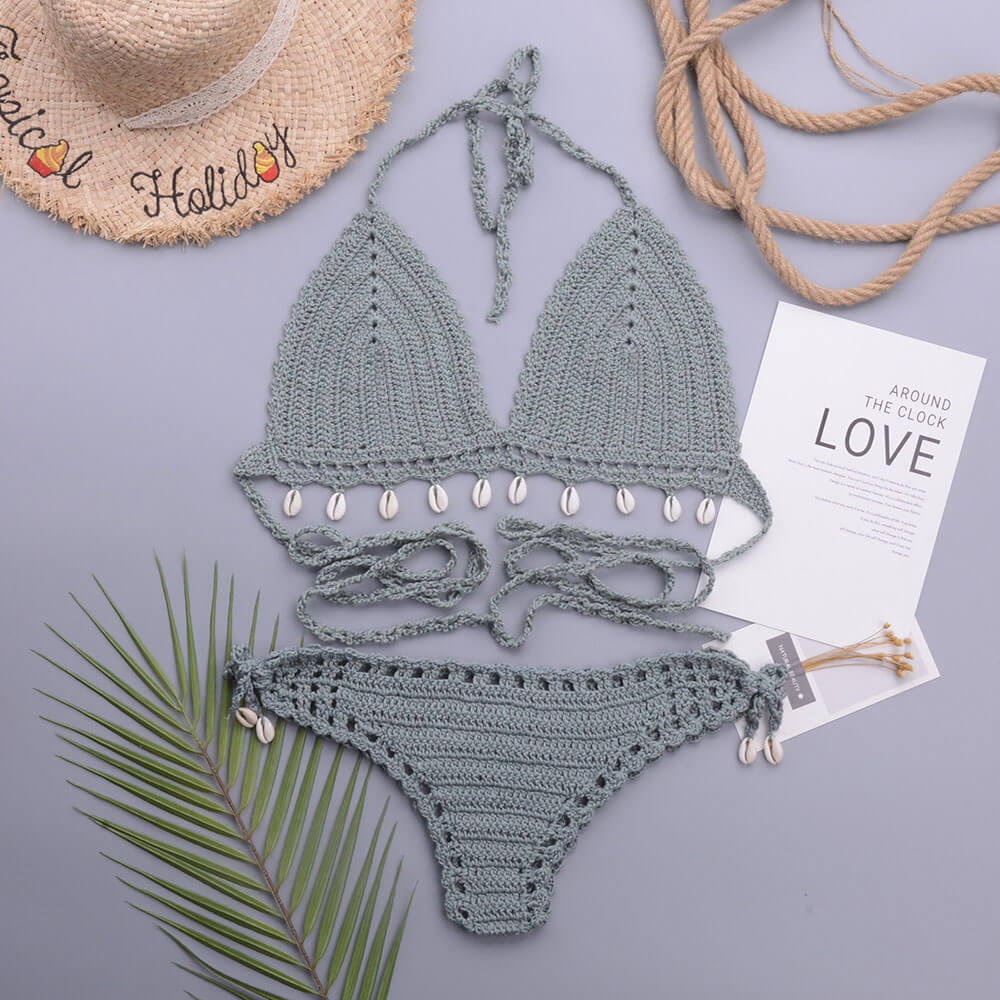 Ultimate Crochet Knit Brazilian Bikini Set – Stylish & Sexy Beachwear