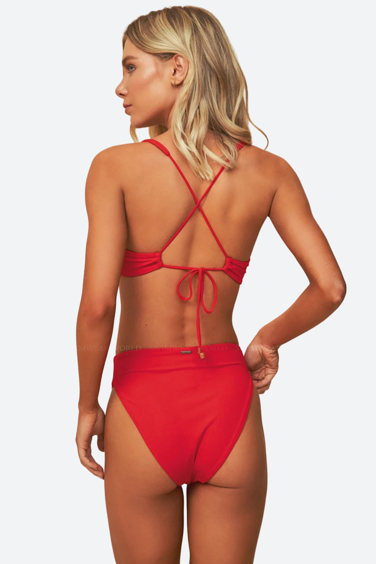 Maaji Ultimate Scarlet Red Sully Bikini Bottom - Reversible & High-Rise