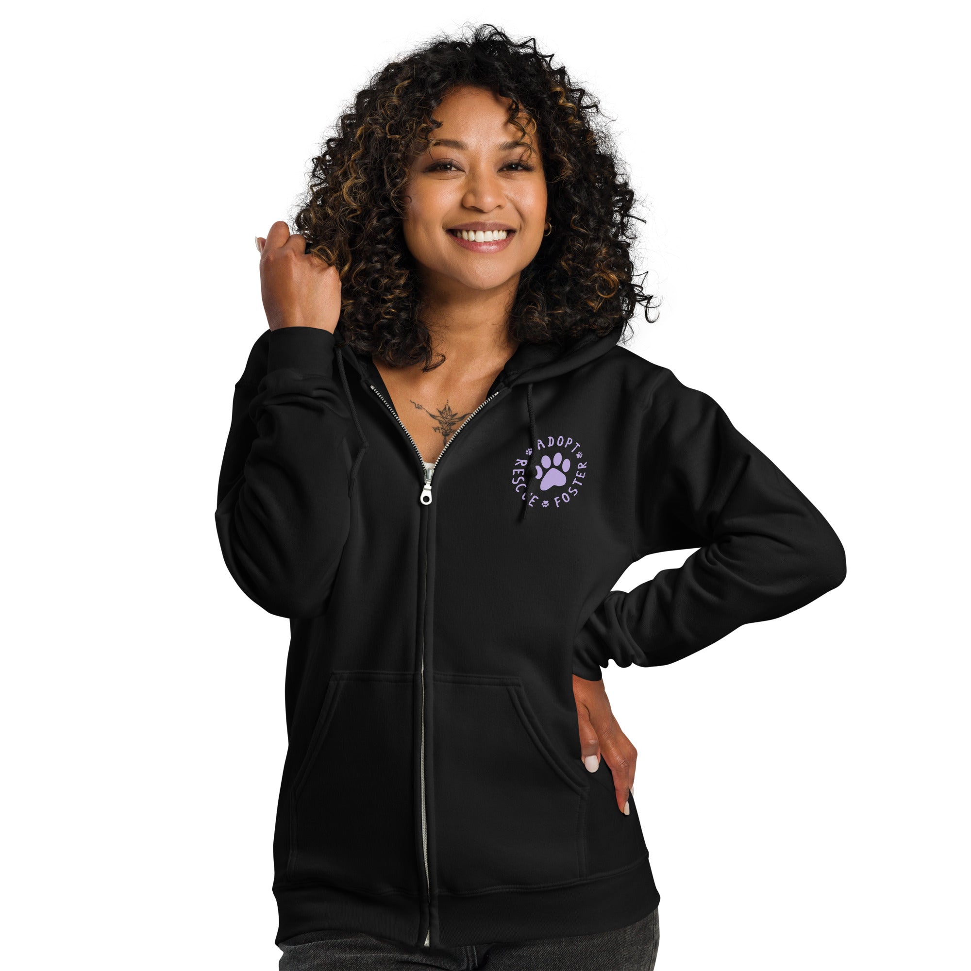 Premium Rescue & Foster Zip Hoodie - Ultimate Comfort for Animal Lovers