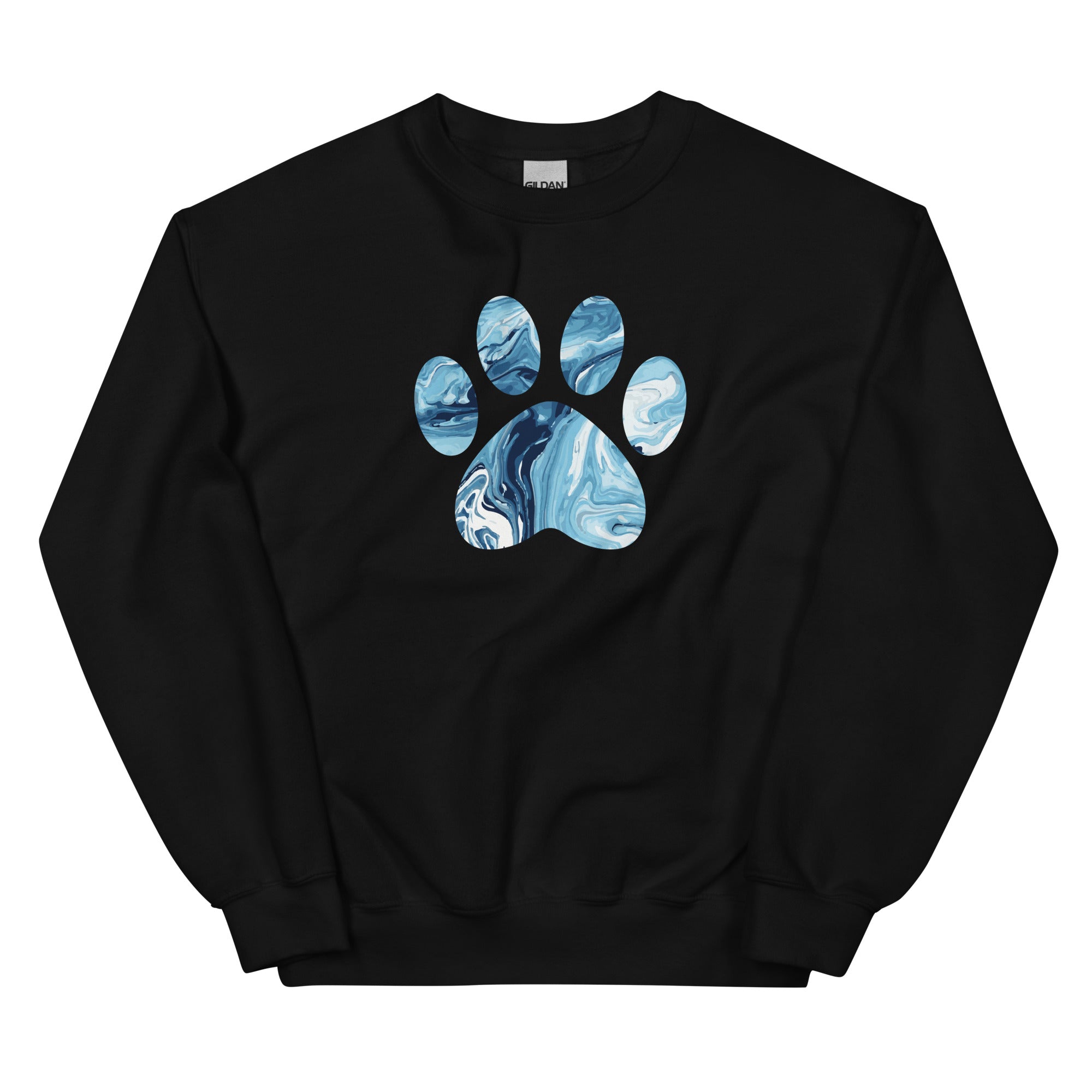 Premium Marbled Paw Crewneck Sweatshirt - Ultimate Comfort & Style