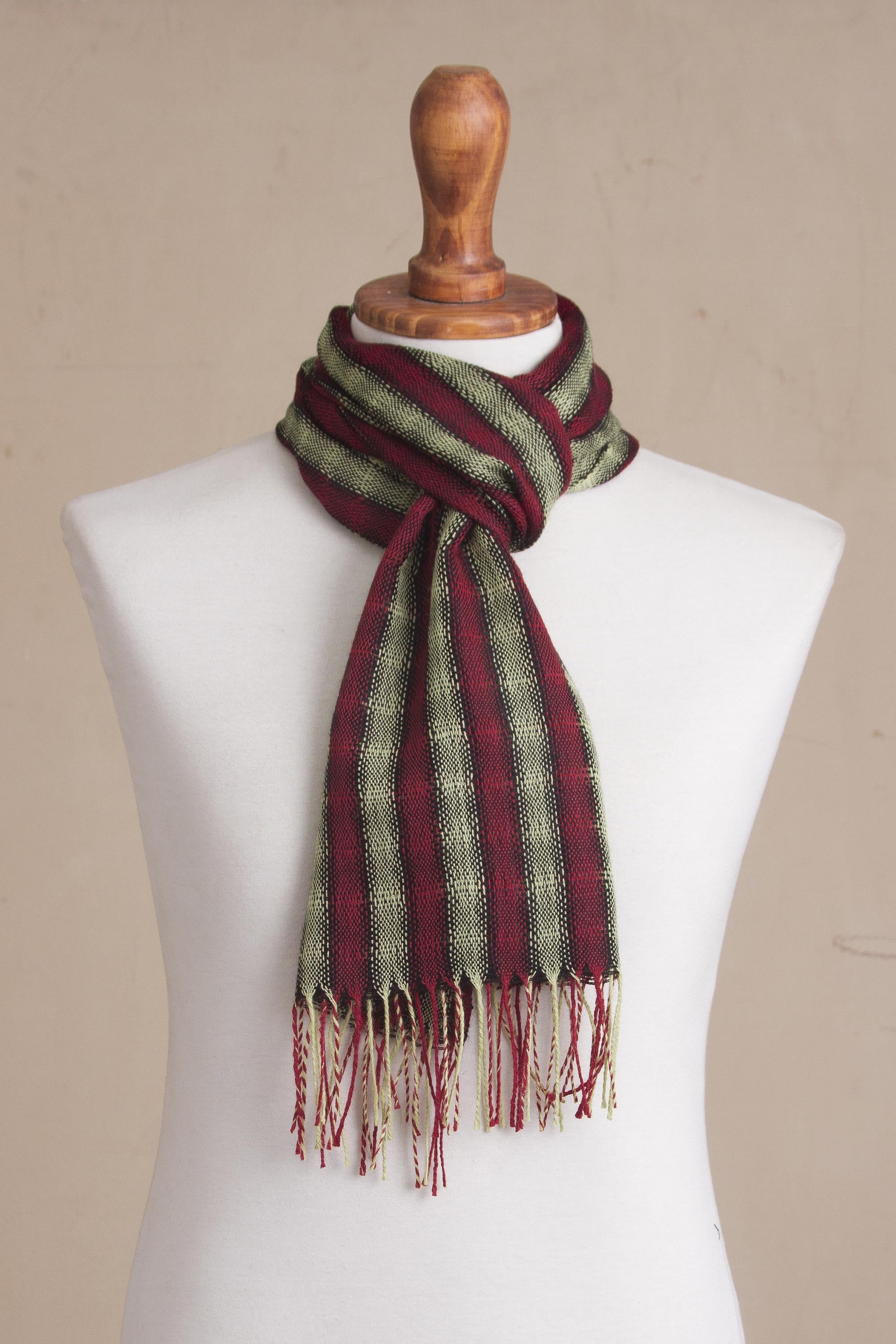 Premium Winter Cheer Men's 100% Alpaca Scarf - Ultimate Softness & Style