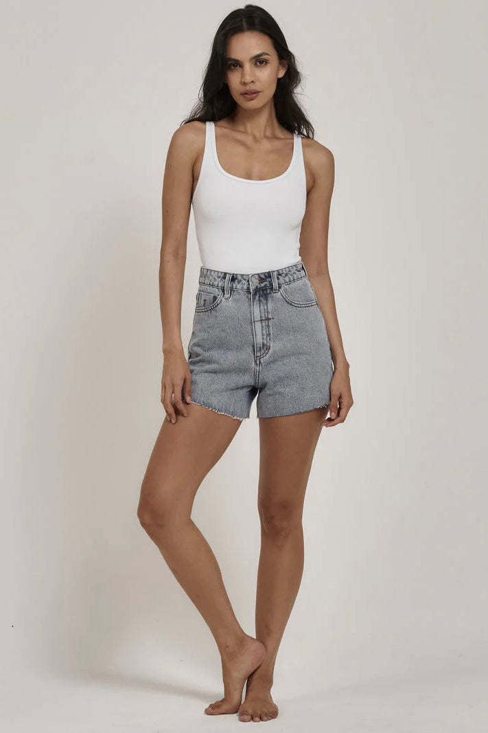 Ultimate Thrills Erica Short - Garage Blue | Premium Denim Cut-Offs