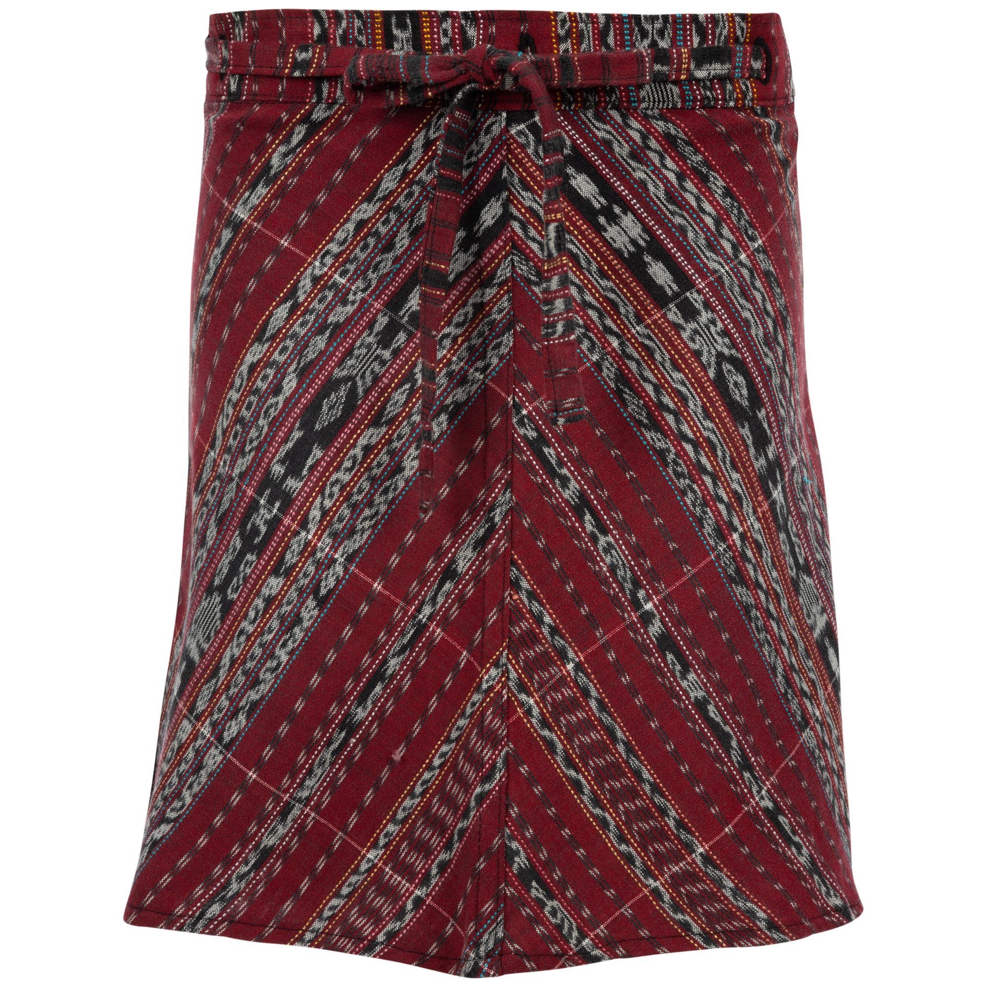 Premium Guatemalan Wrap Mini Skirt - Handmade & Fair Trade