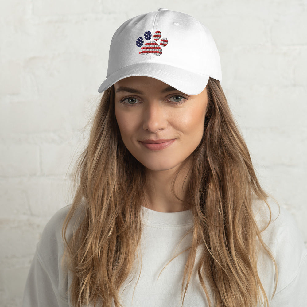 Ultimate Patriotic Paw Print Baseball Cap - Premium Style & Comfort