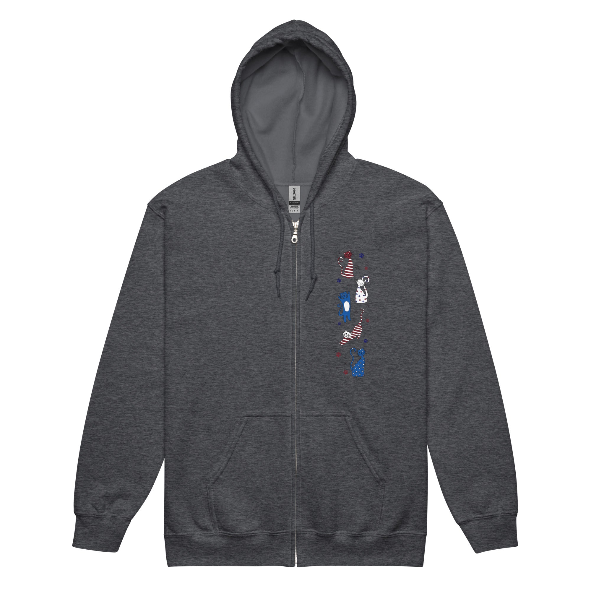 Premium Americana Cats Zip Hoodie - Ultimate Comfort & Style