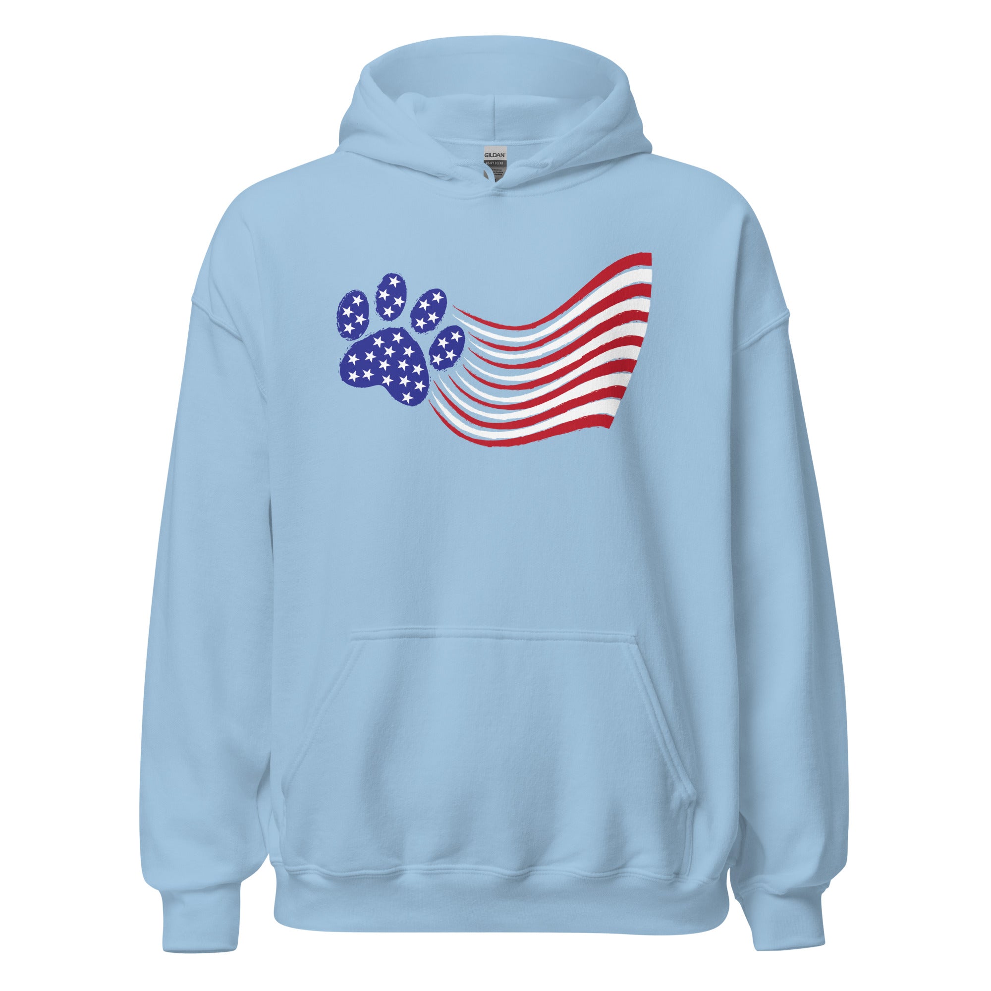 Premium Paws & Stripes Patriotic Hoodie