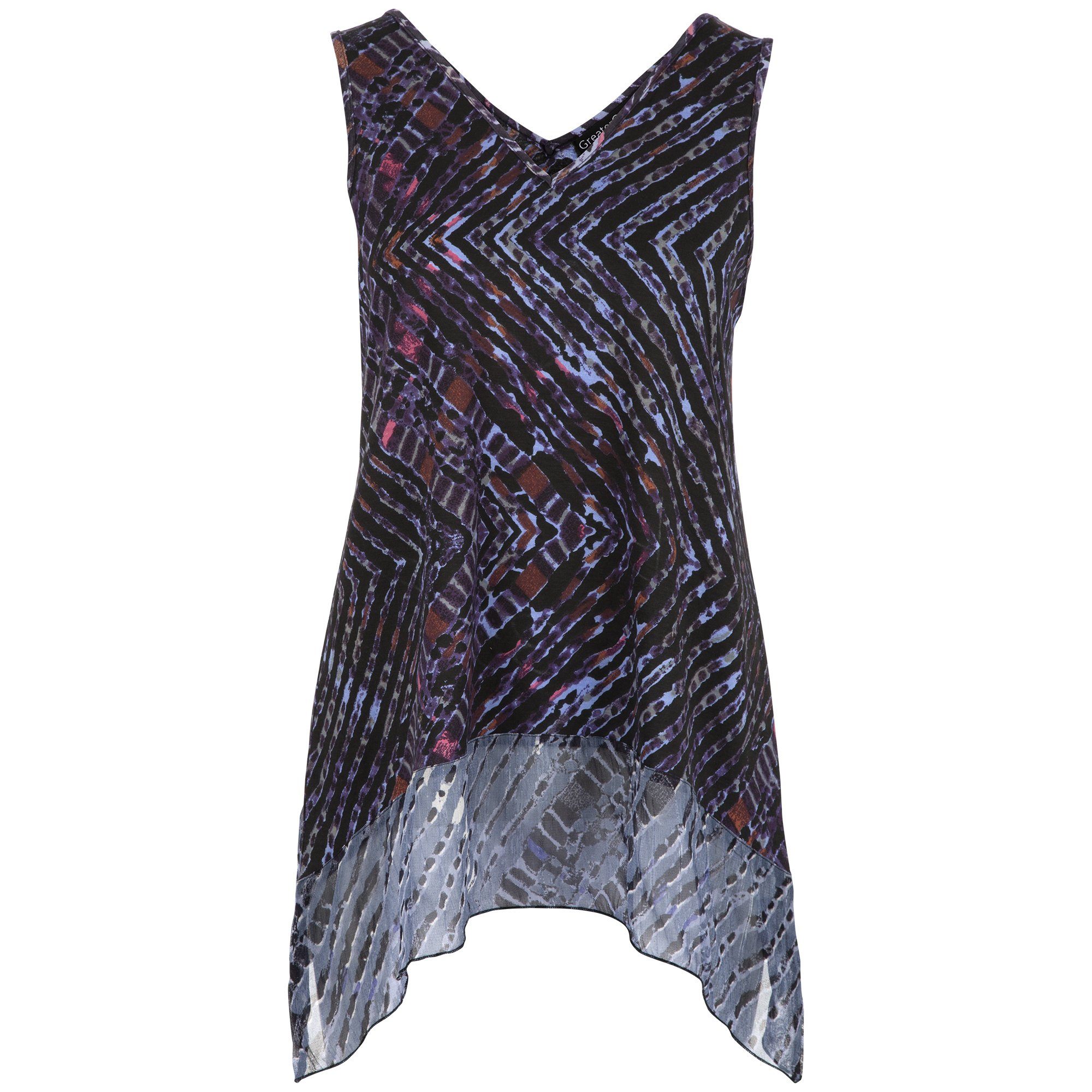 Premium Blurred Lines Sleeveless Tunic - Ultimate Summer Style