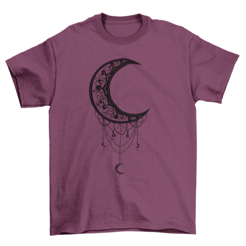 Premium Illustrated Moon Mandala Tee