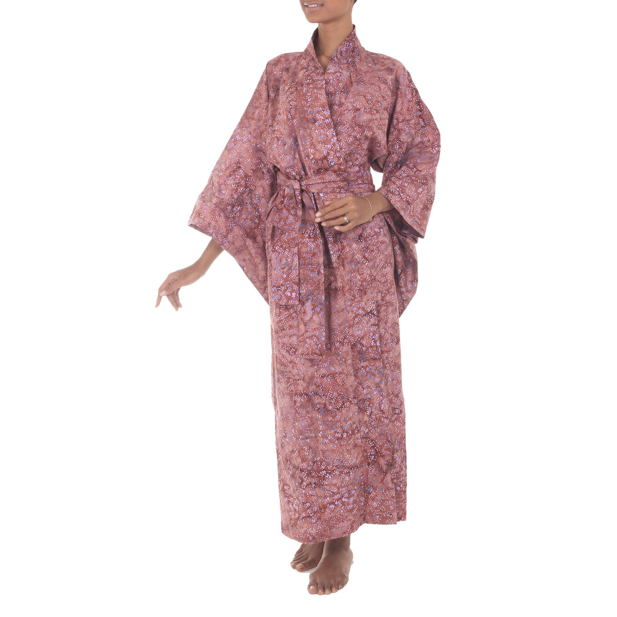 Premium Earth Dancer Cotton Robe - Handcrafted Batik Art