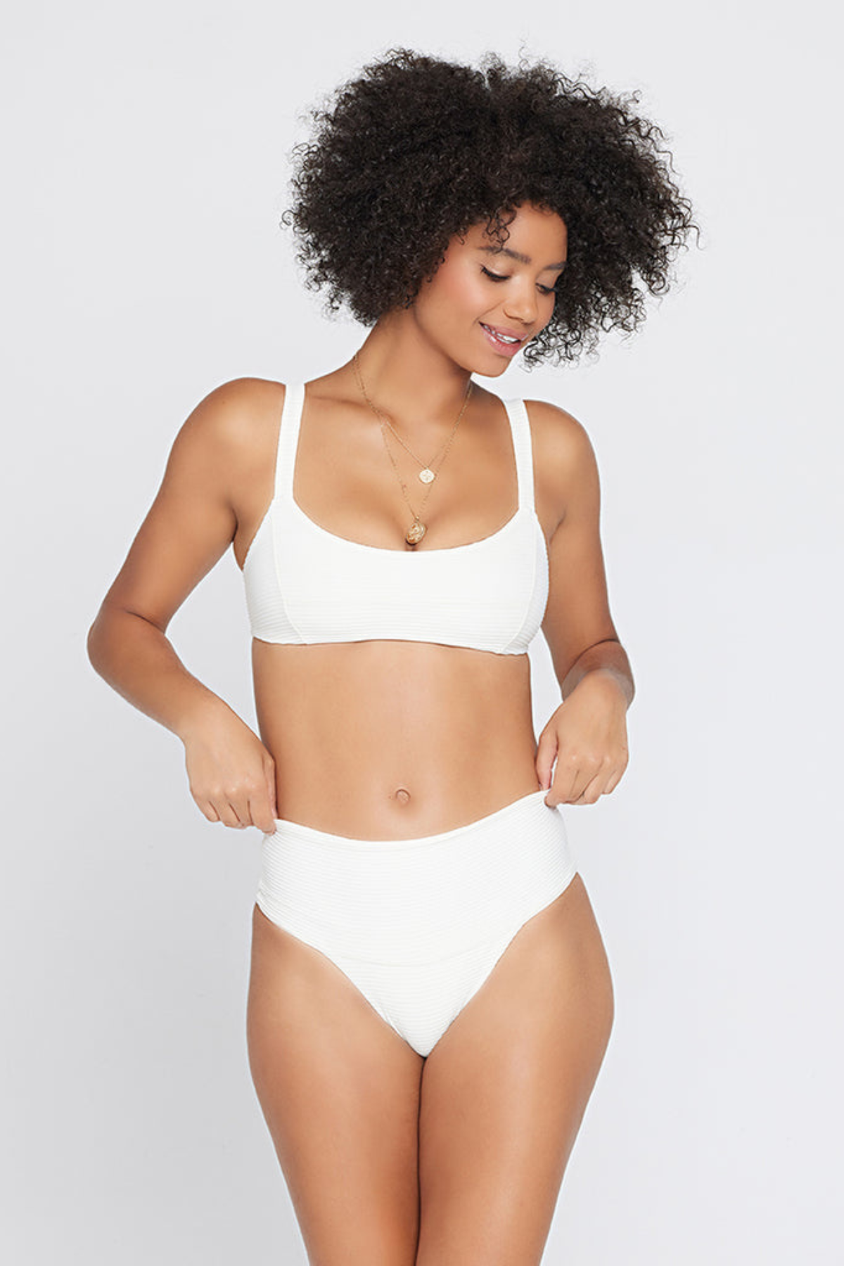 Premium Eco-Chic L*Space Jess Top in Cream - Sustainable Style