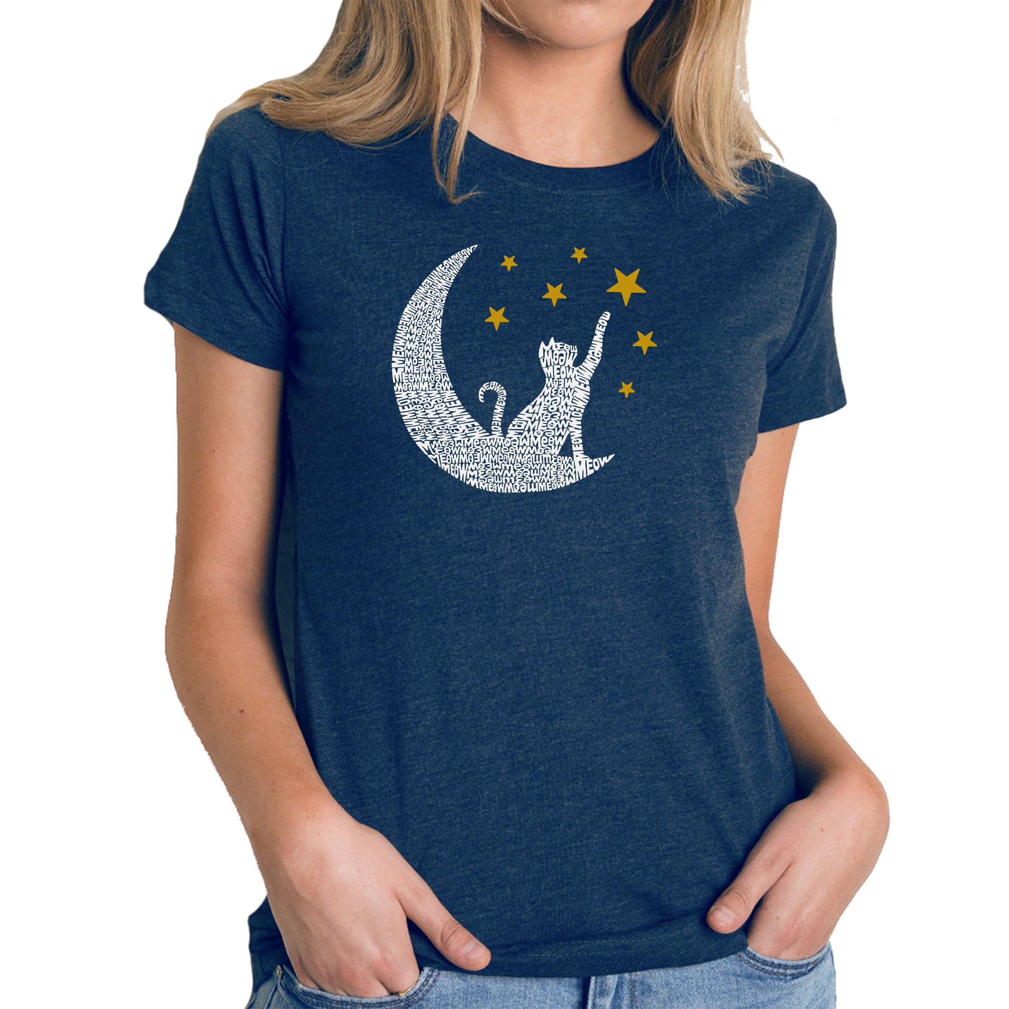 Ultimate Cat Moon - Women's Premium Word Art T-Shirt