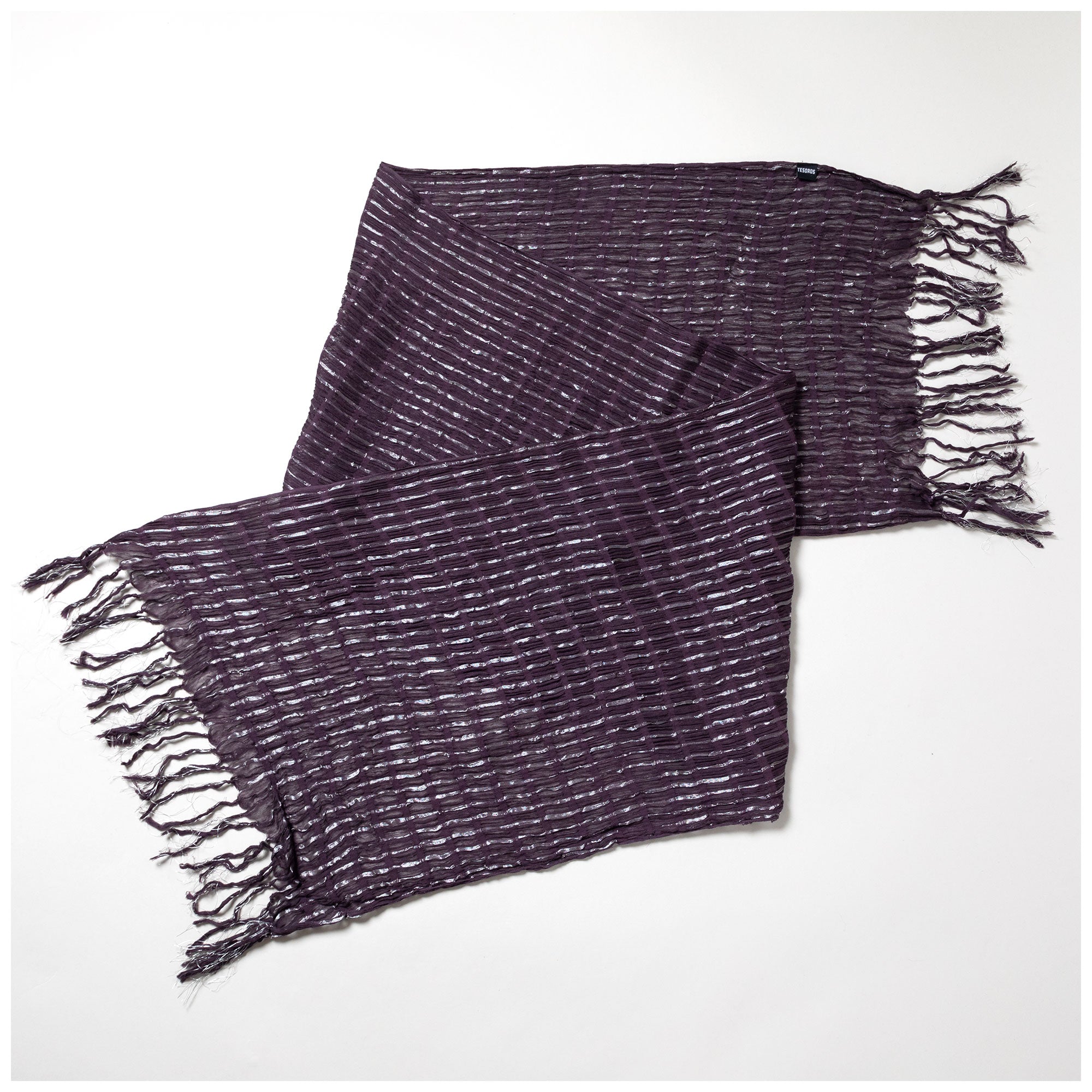 Premium Purple Sunsets Cotton Scarf - Handmade Elegance