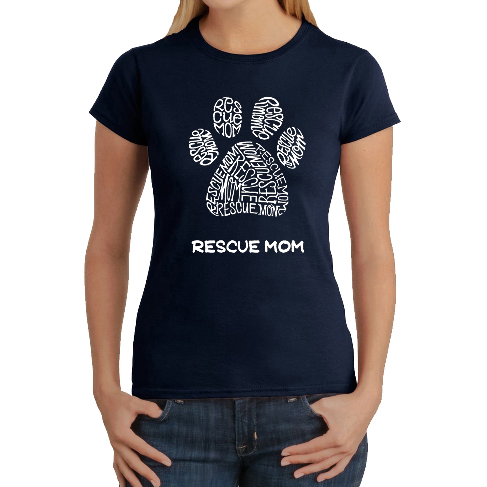 Ultimate Rescue Mom - Premium Women's Word Art T-Shirt