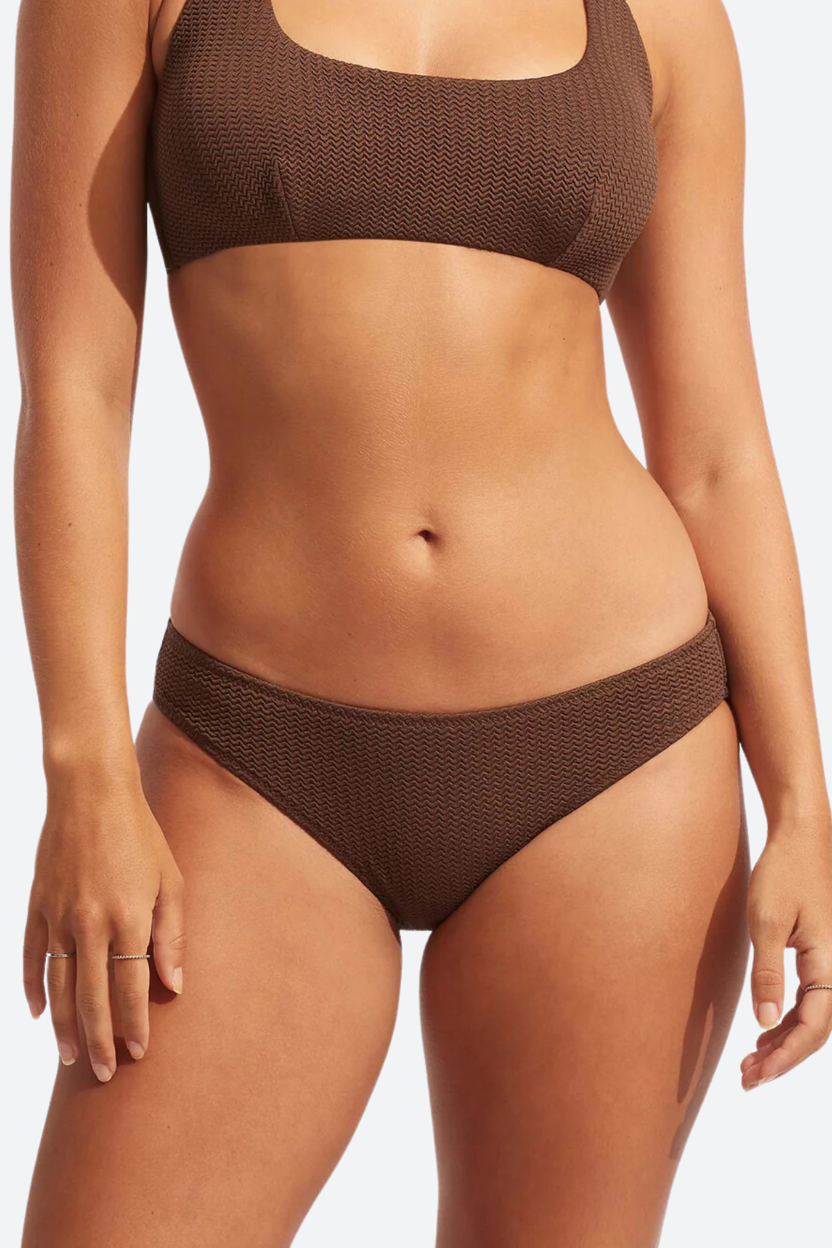 Seafolly Ultimate Comfort Hipster Pant in Tiramisu - Upgrade Your Swimwear