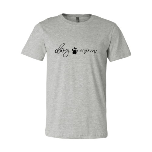 Premium Dog Mom Paw Print Cotton Tee