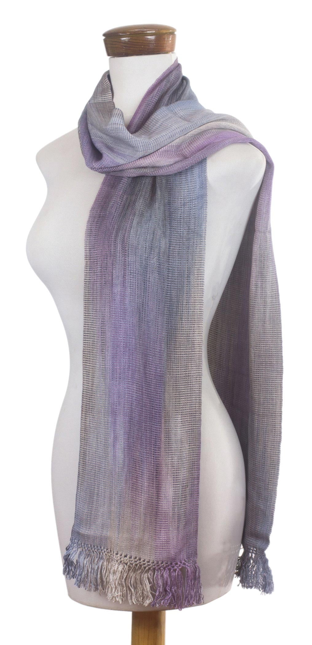 Premium Solola Lavender Artisan Rayon Chenille Scarf - Ultimate Style Upgrade