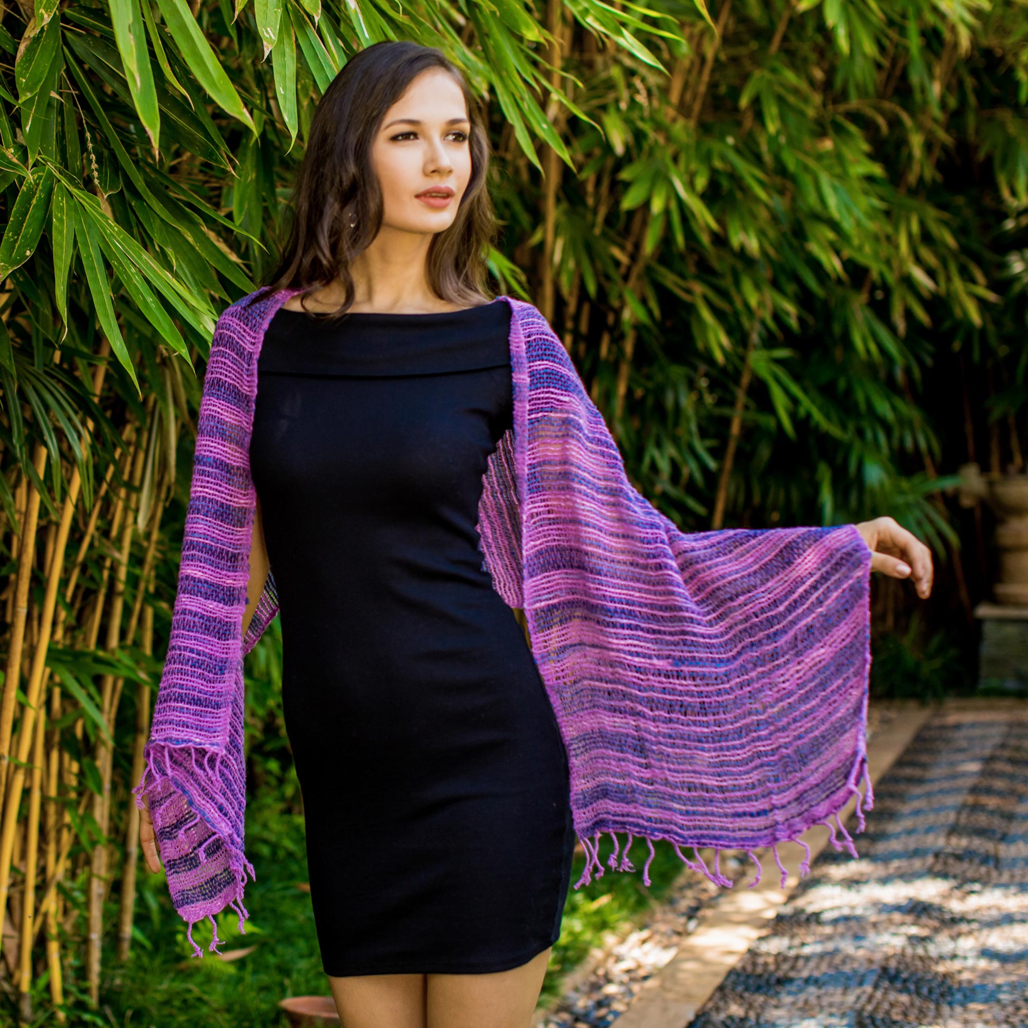 Premium Handwoven Spring Melange Cotton Shawl