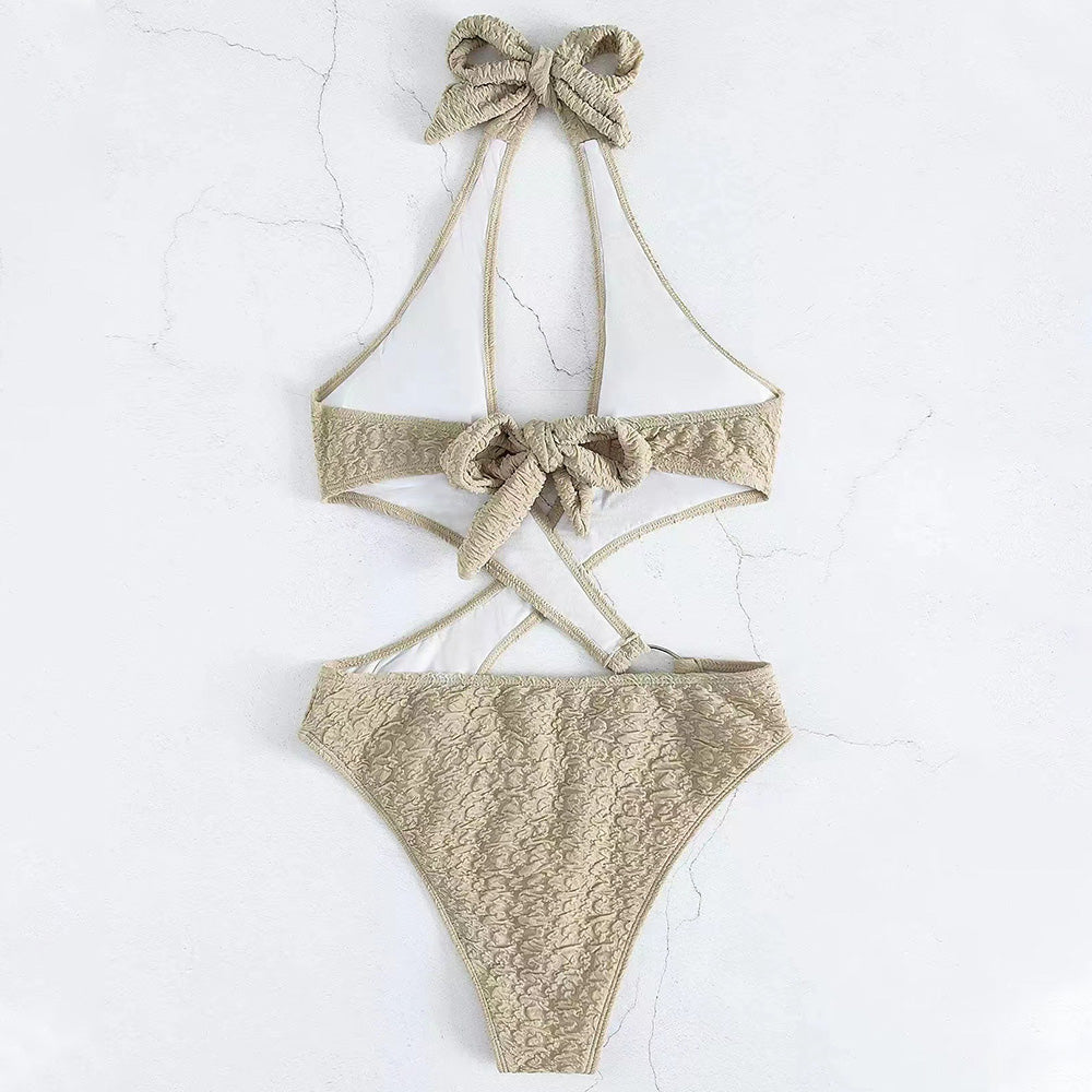 Ultimate Elegance Metallic Ring Cut Out Monokini - Premium Brazilian One Piece Swimsuit