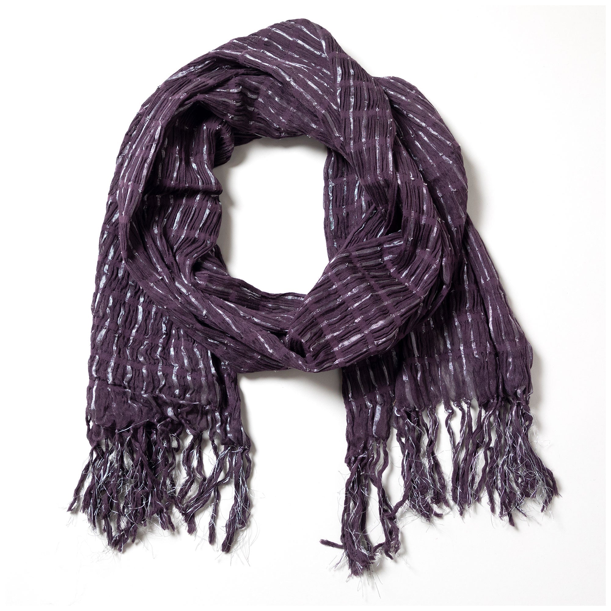 Premium Purple Sunsets Cotton Scarf - Handmade Elegance