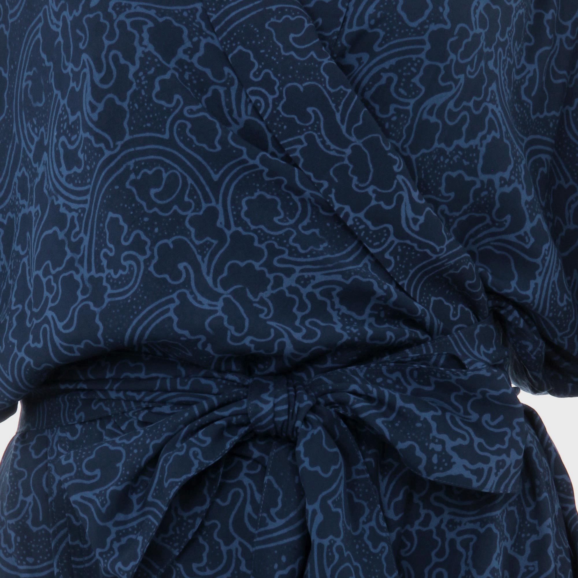 Premium Blue-Violet Orchid Kimono Robe - Handcrafted Luxury