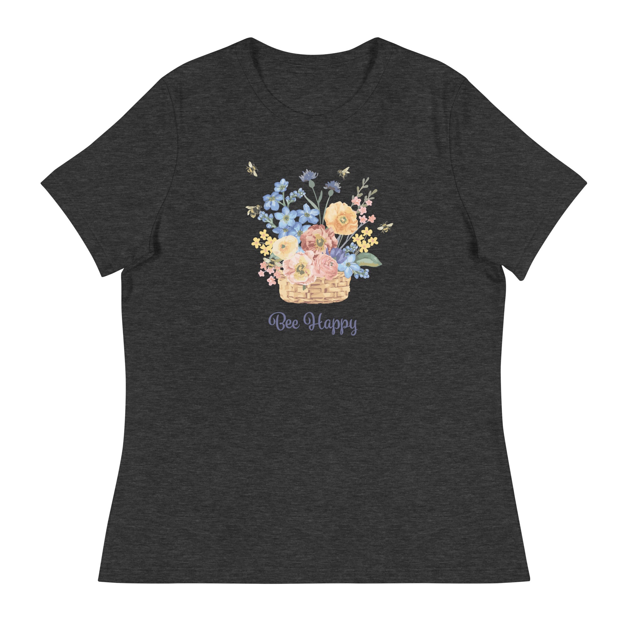 Premium Bee Happy Women's Relaxed Fit T-Shirt