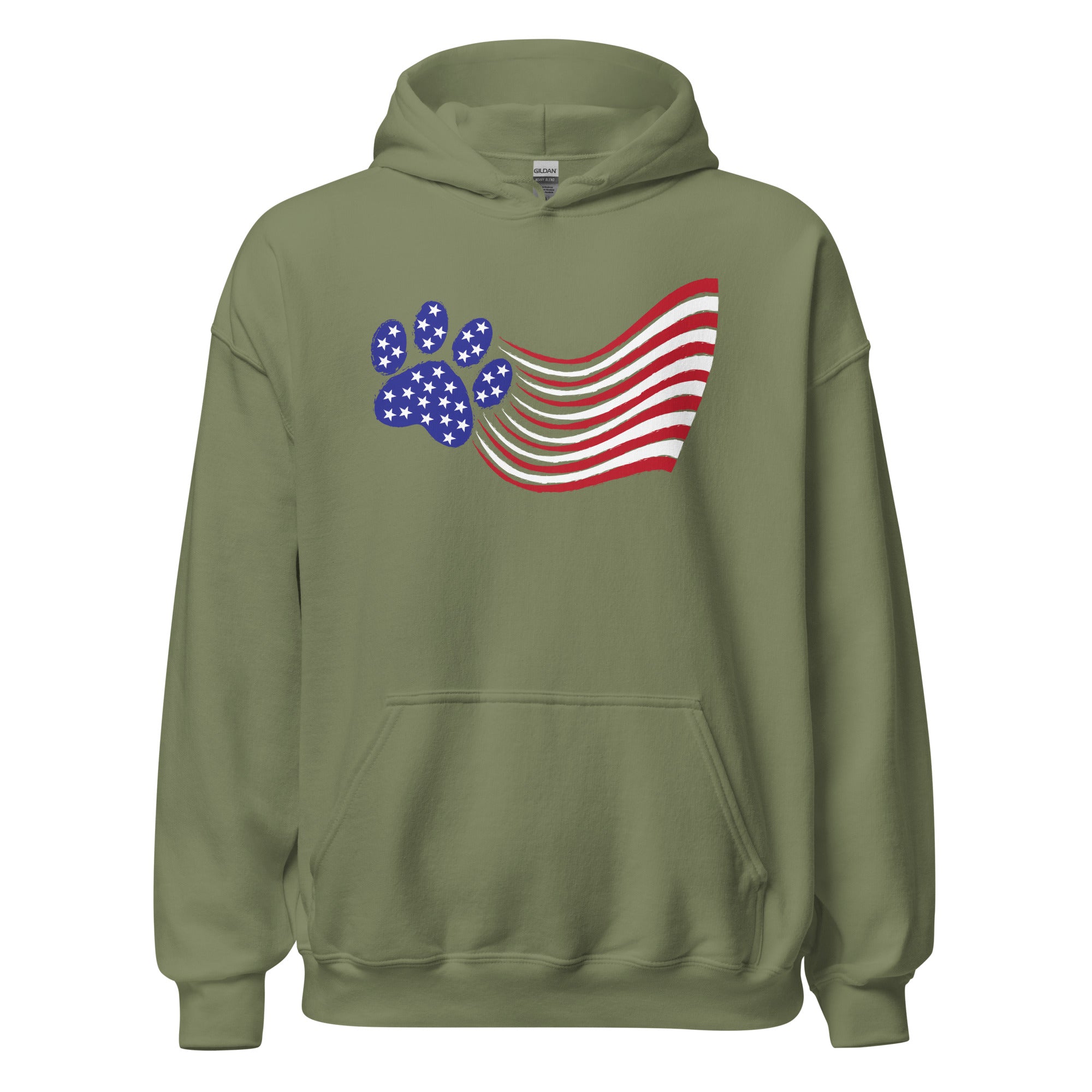 Premium Paws & Stripes Patriotic Hoodie