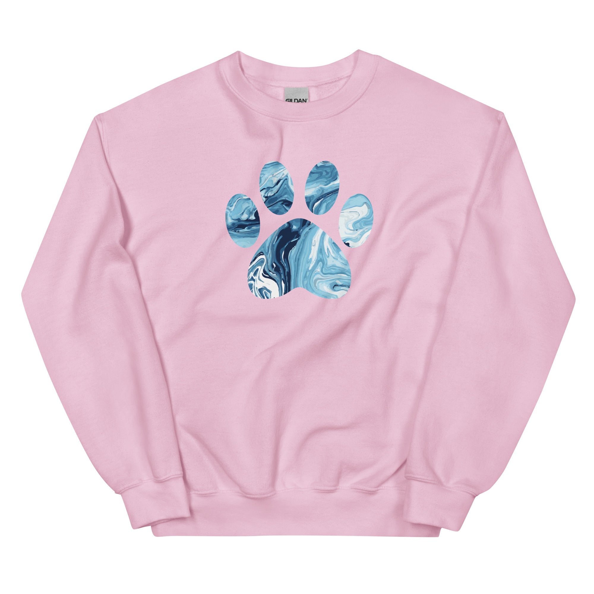 Premium Marbled Paw Crewneck Sweatshirt - Ultimate Comfort & Style