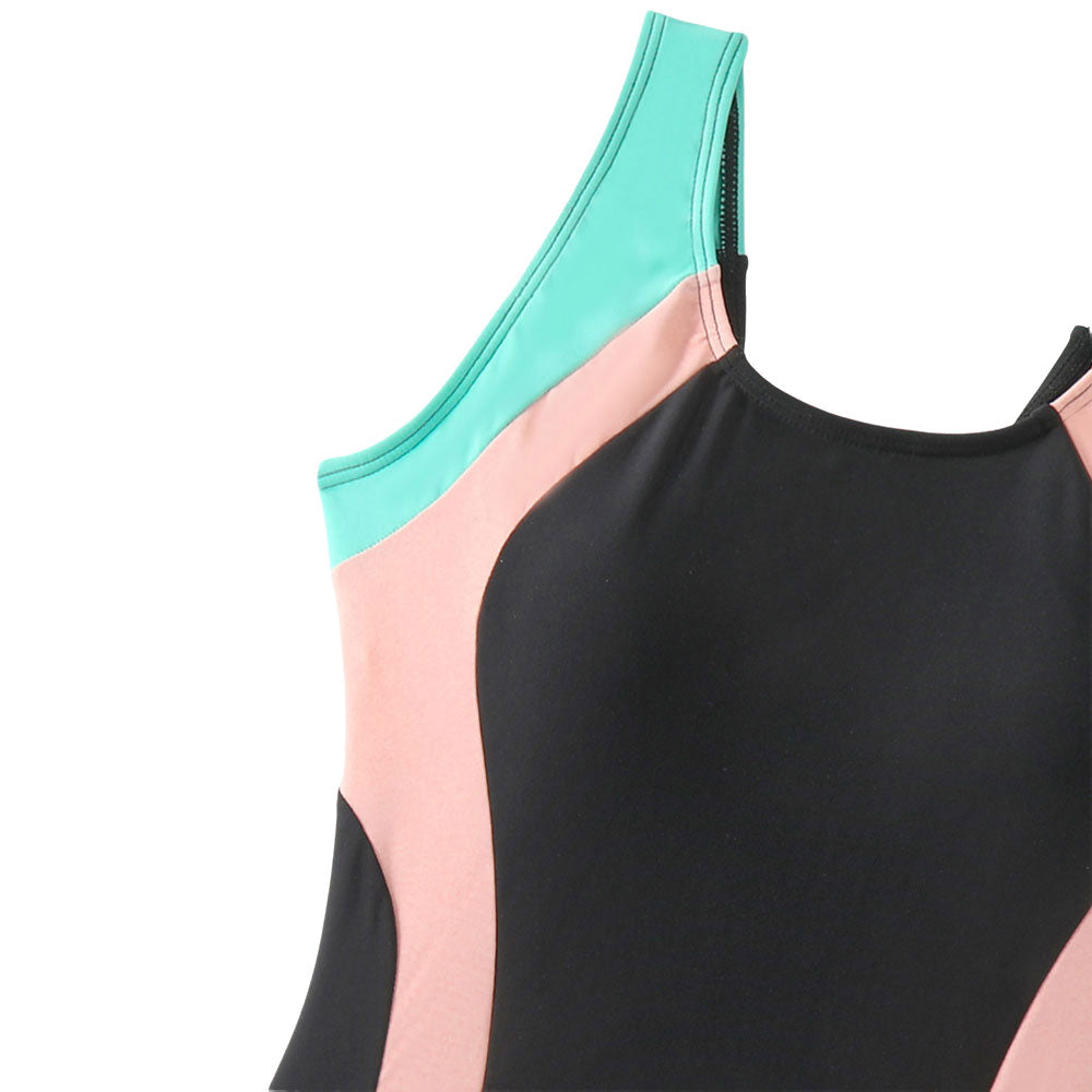 Ultimate Sporty Contrast One-Piece Swimsuit | Chic Cut-Out Design