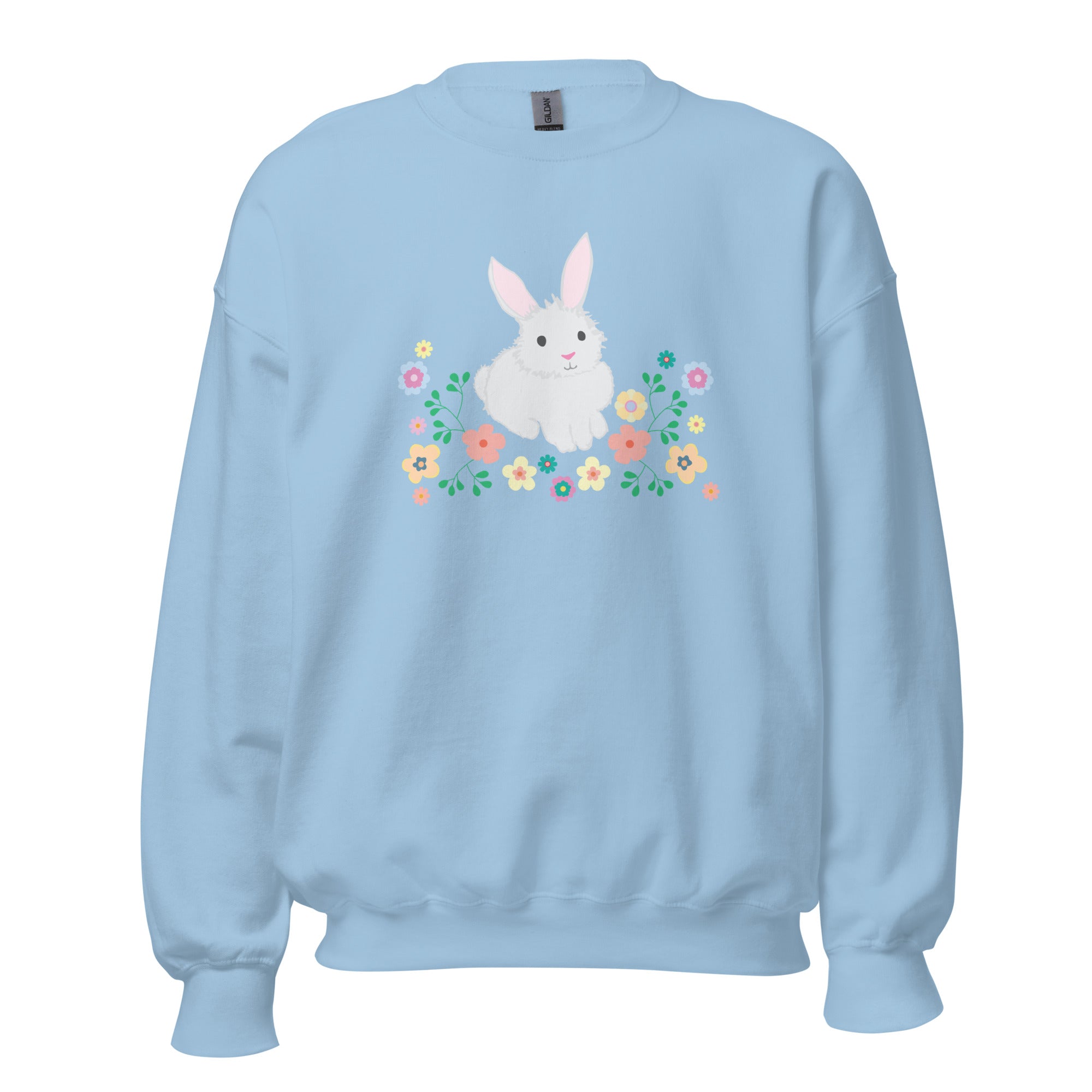 Premium Floral Bunny Crewneck Sweatshirt - Ultimate Comfort