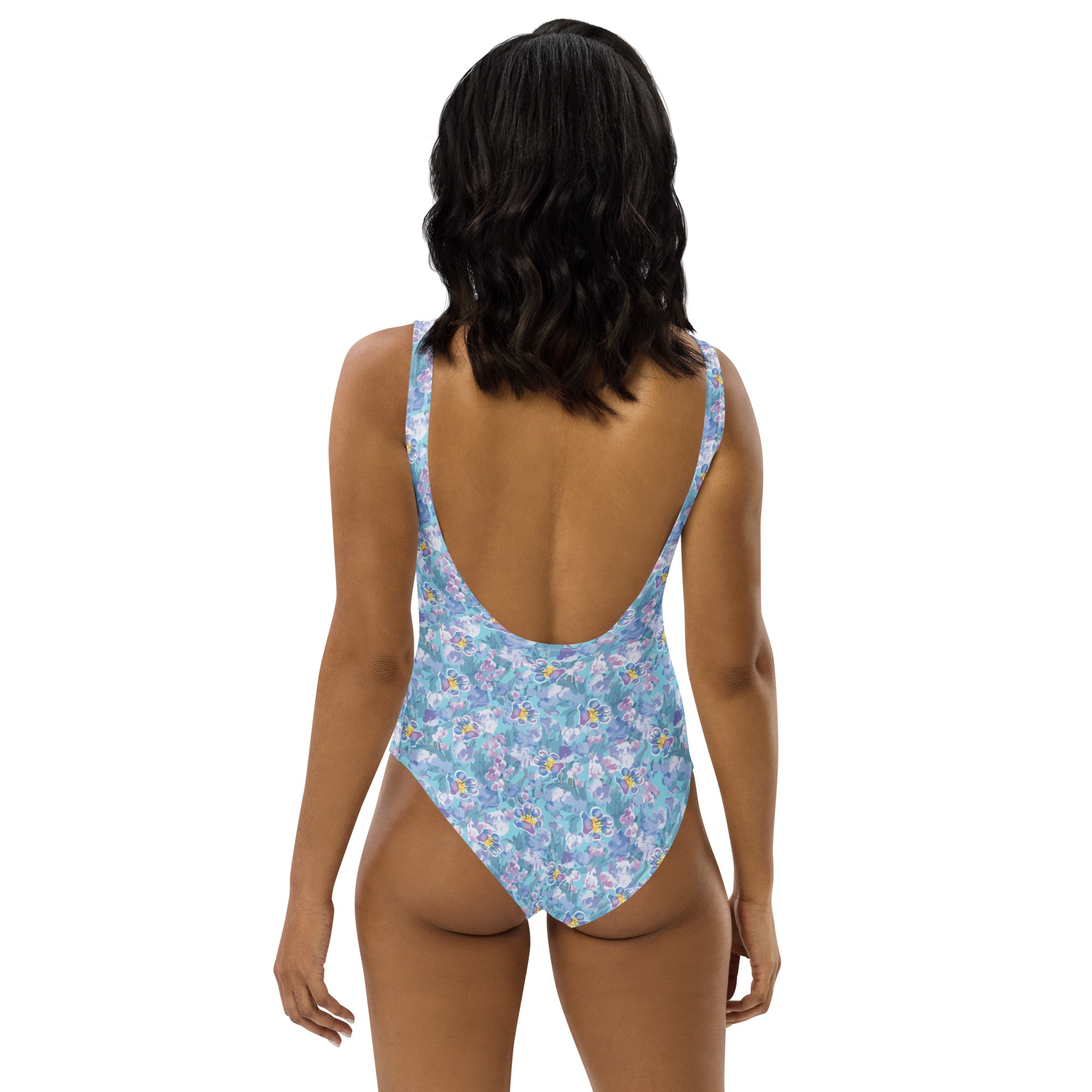 Premium Floral Paw One-Piece Swimsuit