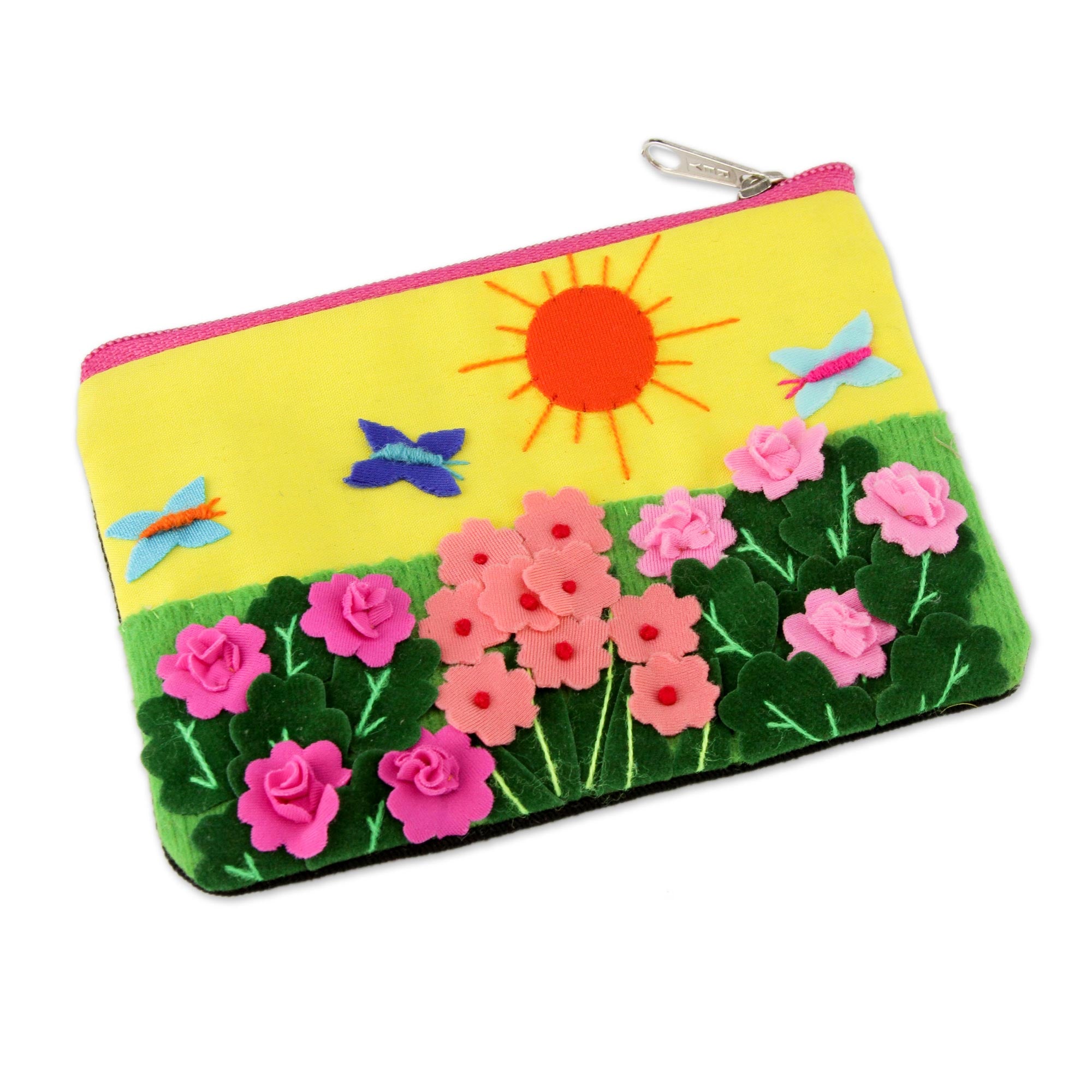 Premium Butterfly Afternoon Coin Purse - Handcrafted in Peru