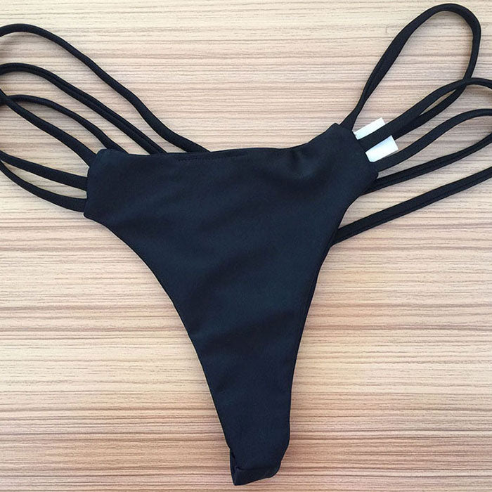 Ultimate Strappy Thong Brazilian Bikini Bottom - Sexy & Stylish