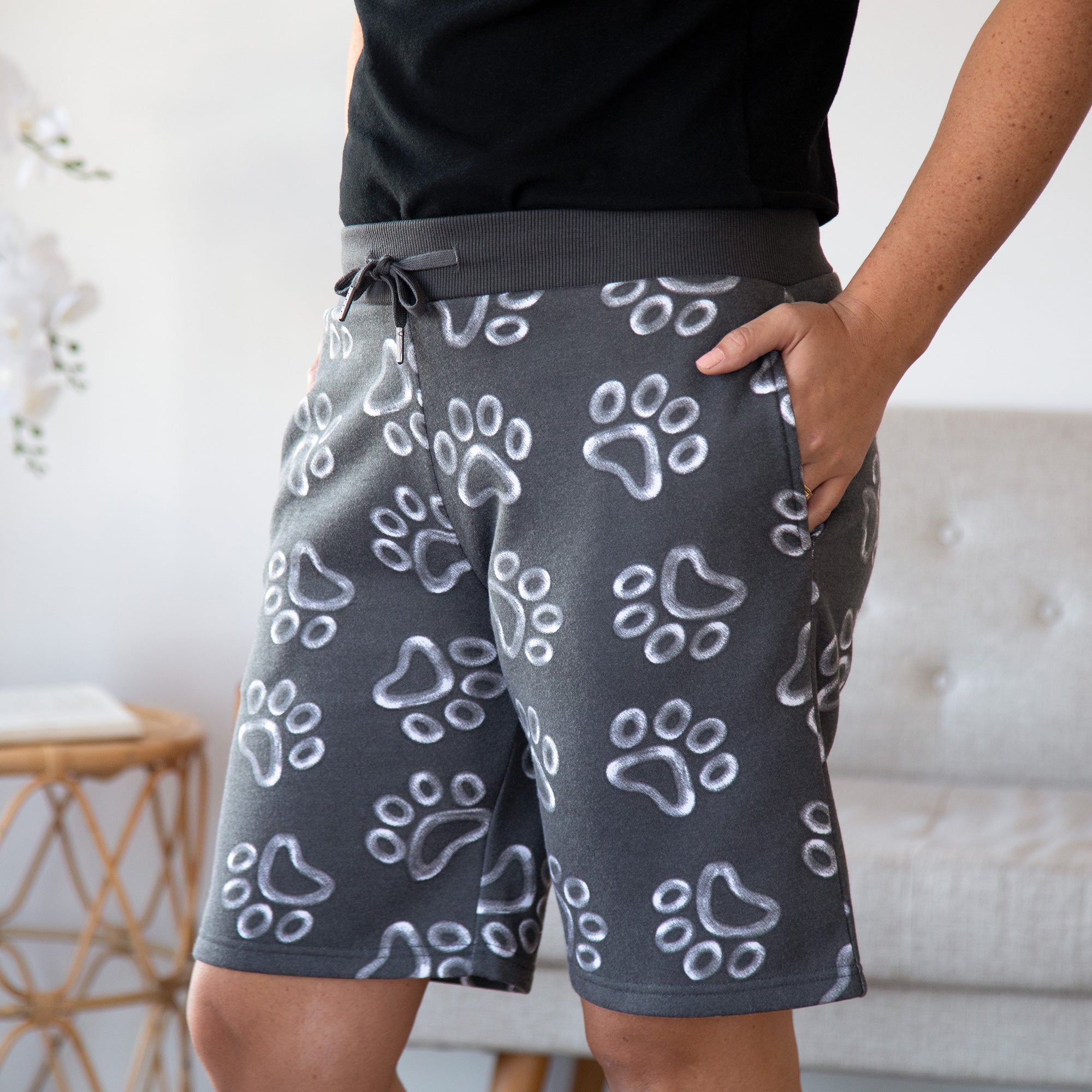 Premium All-Over Chalk Paw Board Shorts